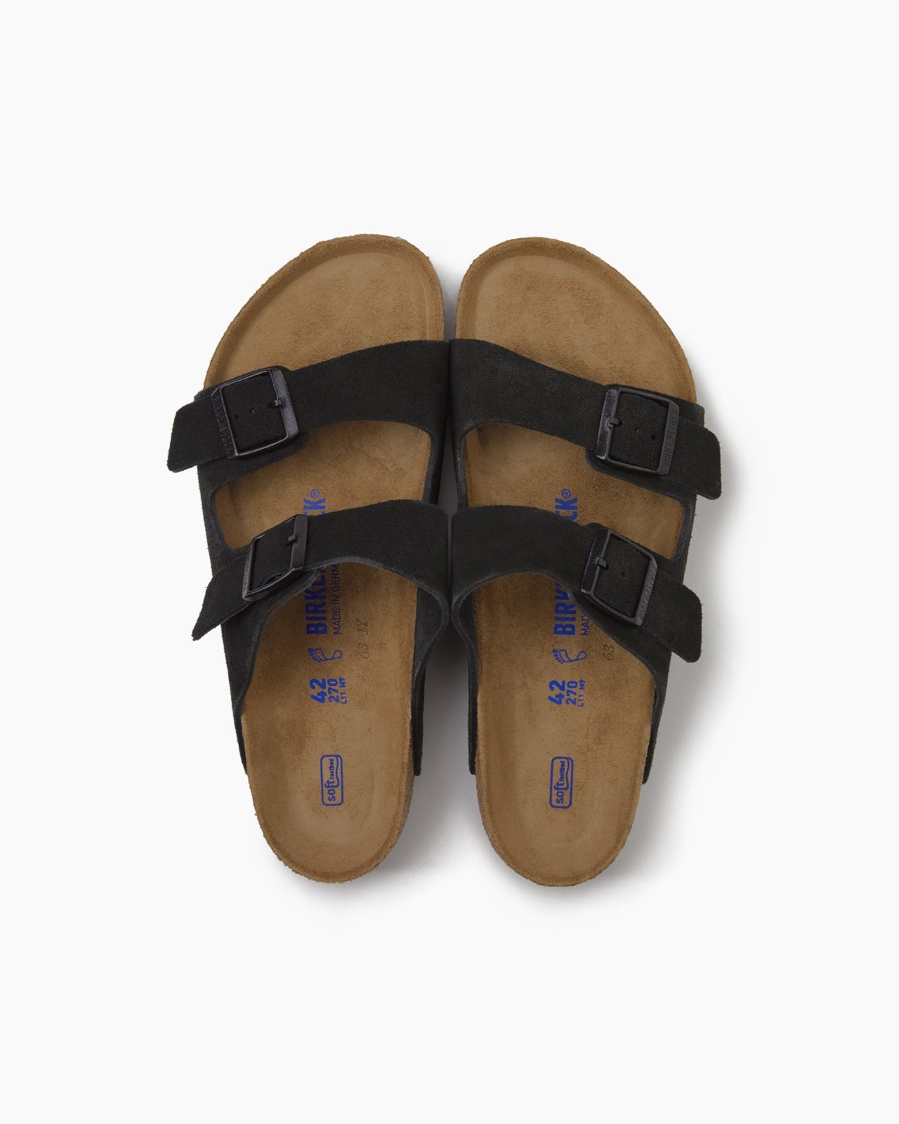 Arizona Soft Footbed Suede Black