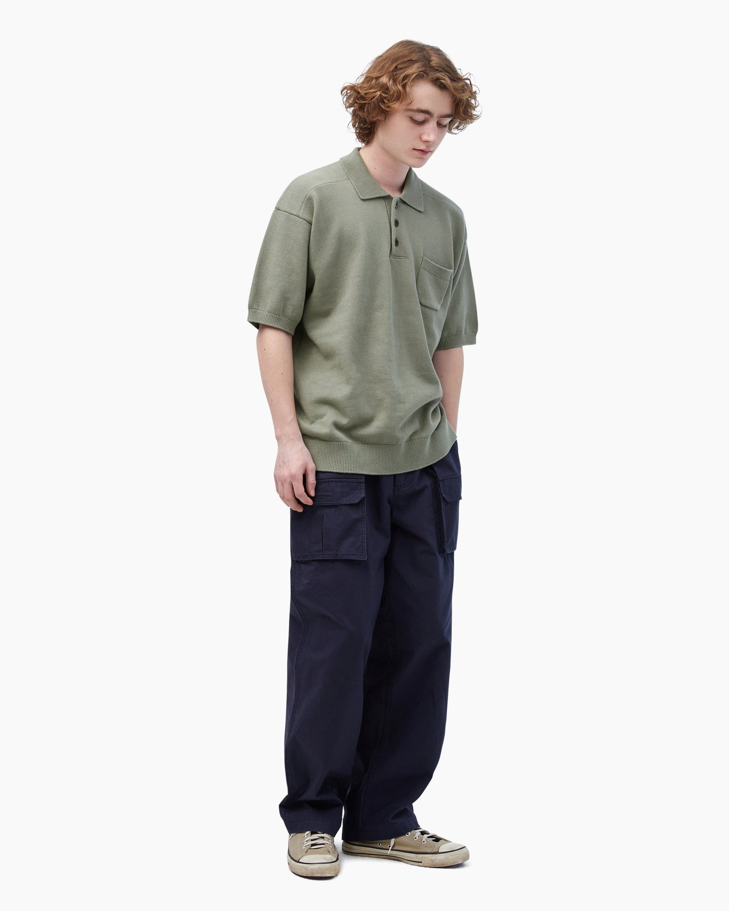 Mod S/S Polo Sage