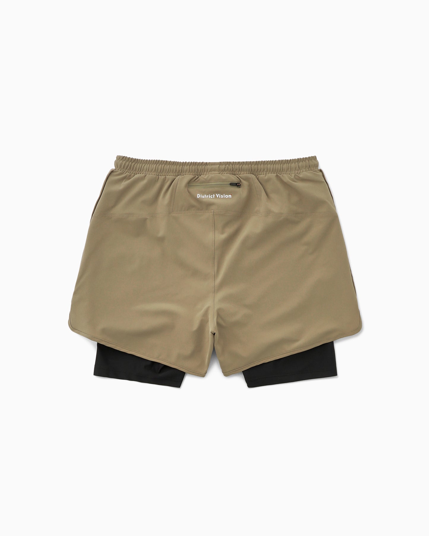 Layered Pocketed Trail Shorts Morel/Black