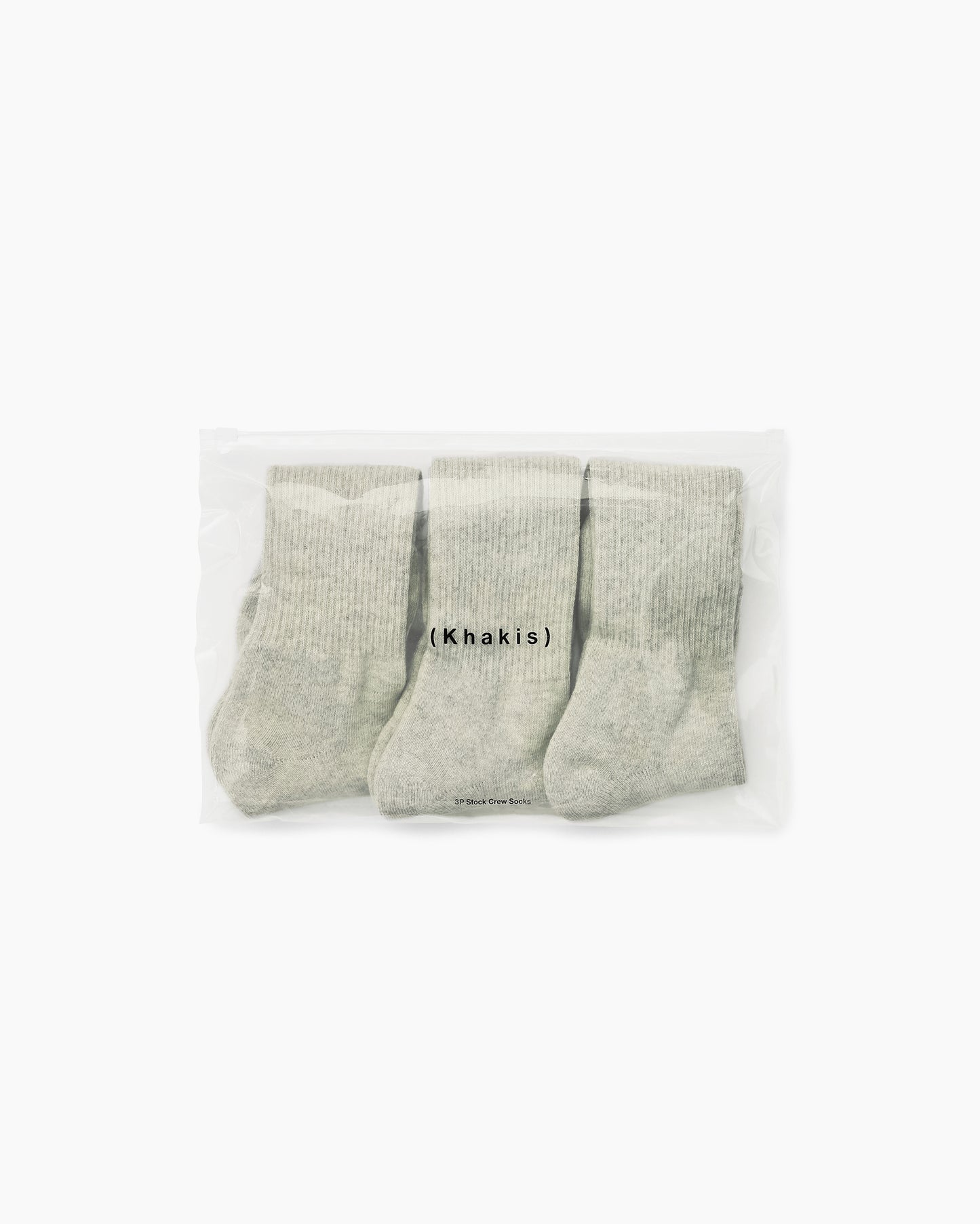 3P Stock Crew Socks Oatmeal