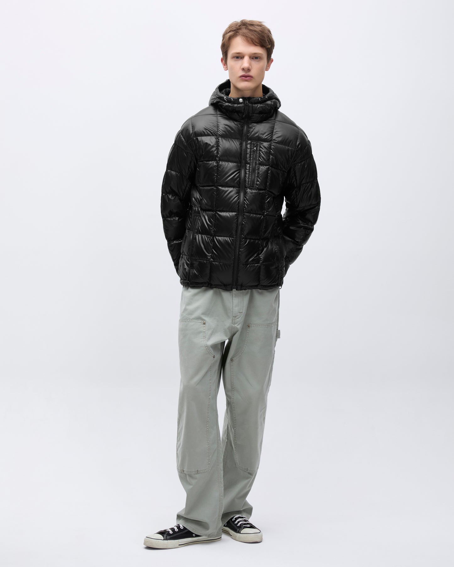 Camper Hooded Down Jacket Black