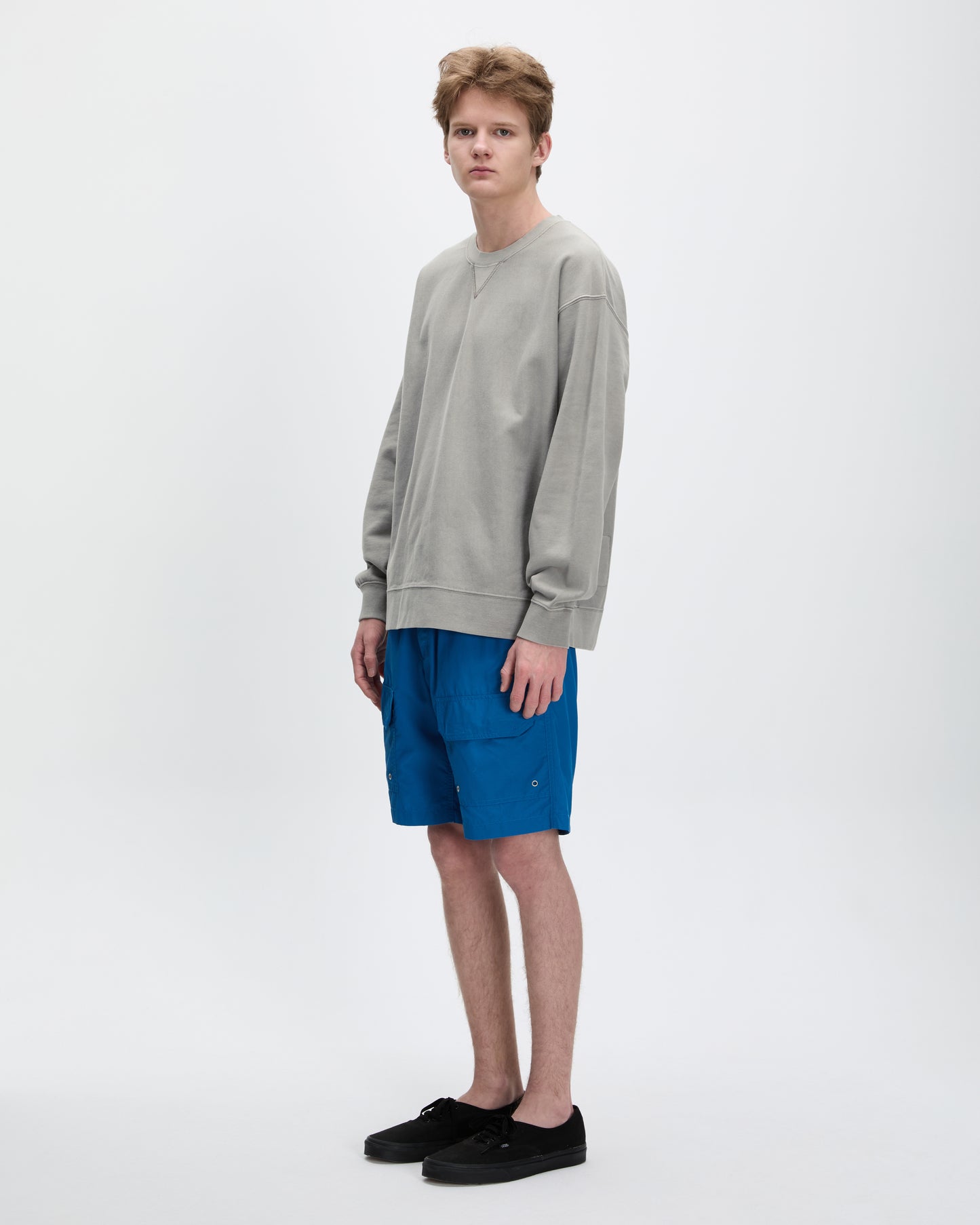 Dyed Stock Crewneck Warm Grey