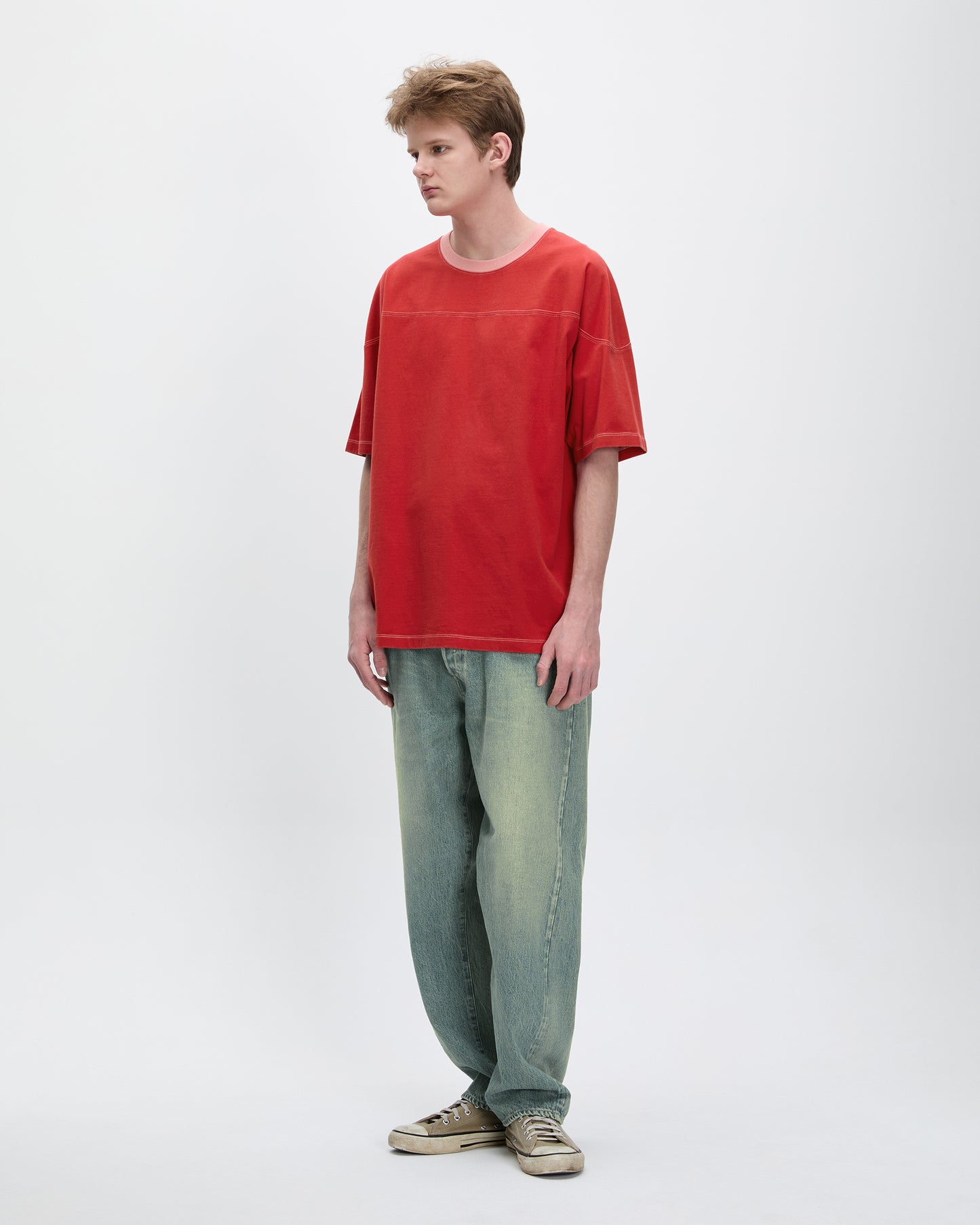 Faded Game Tee Red