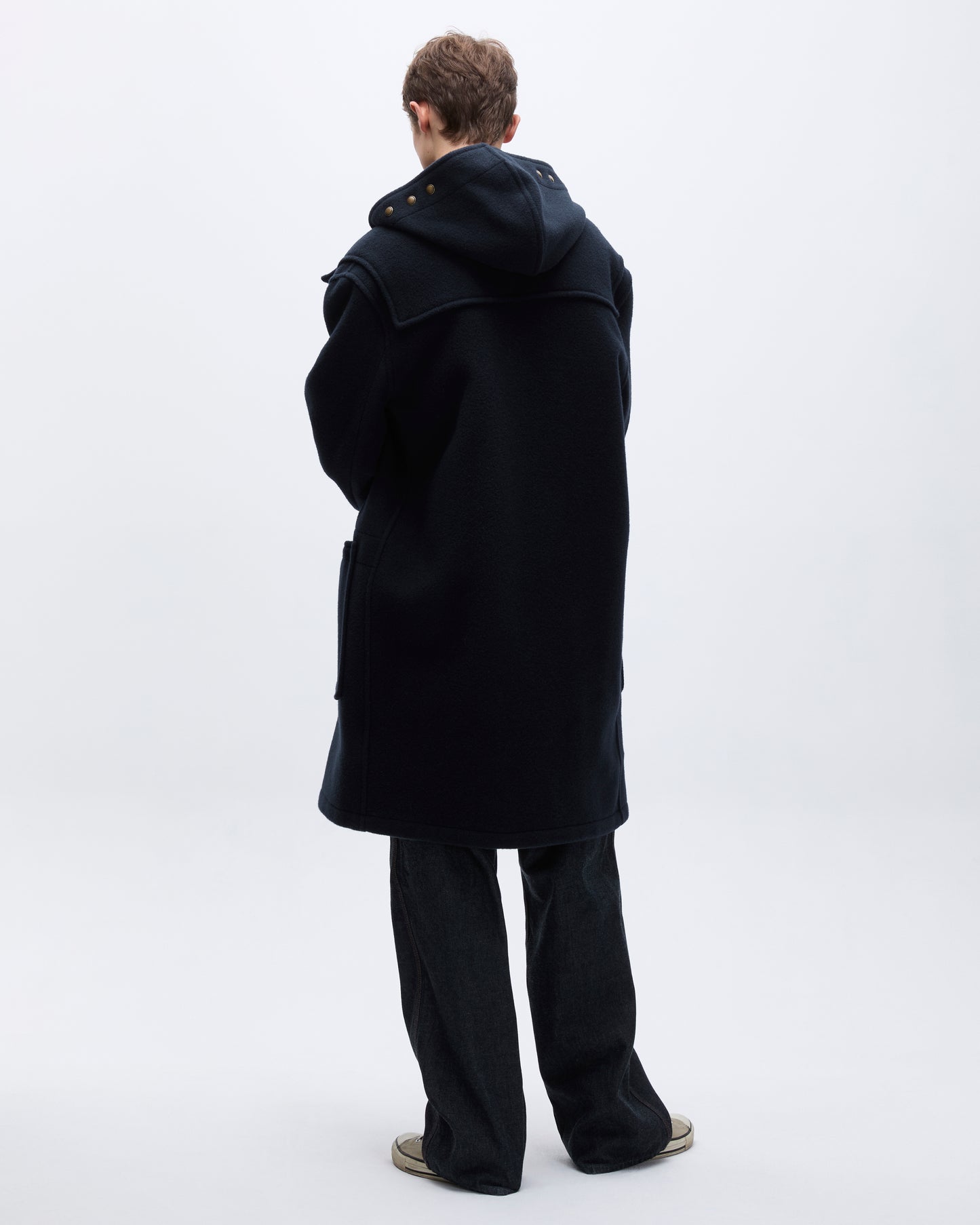 Khakis Gloverall Monty Duffle Coat Navy