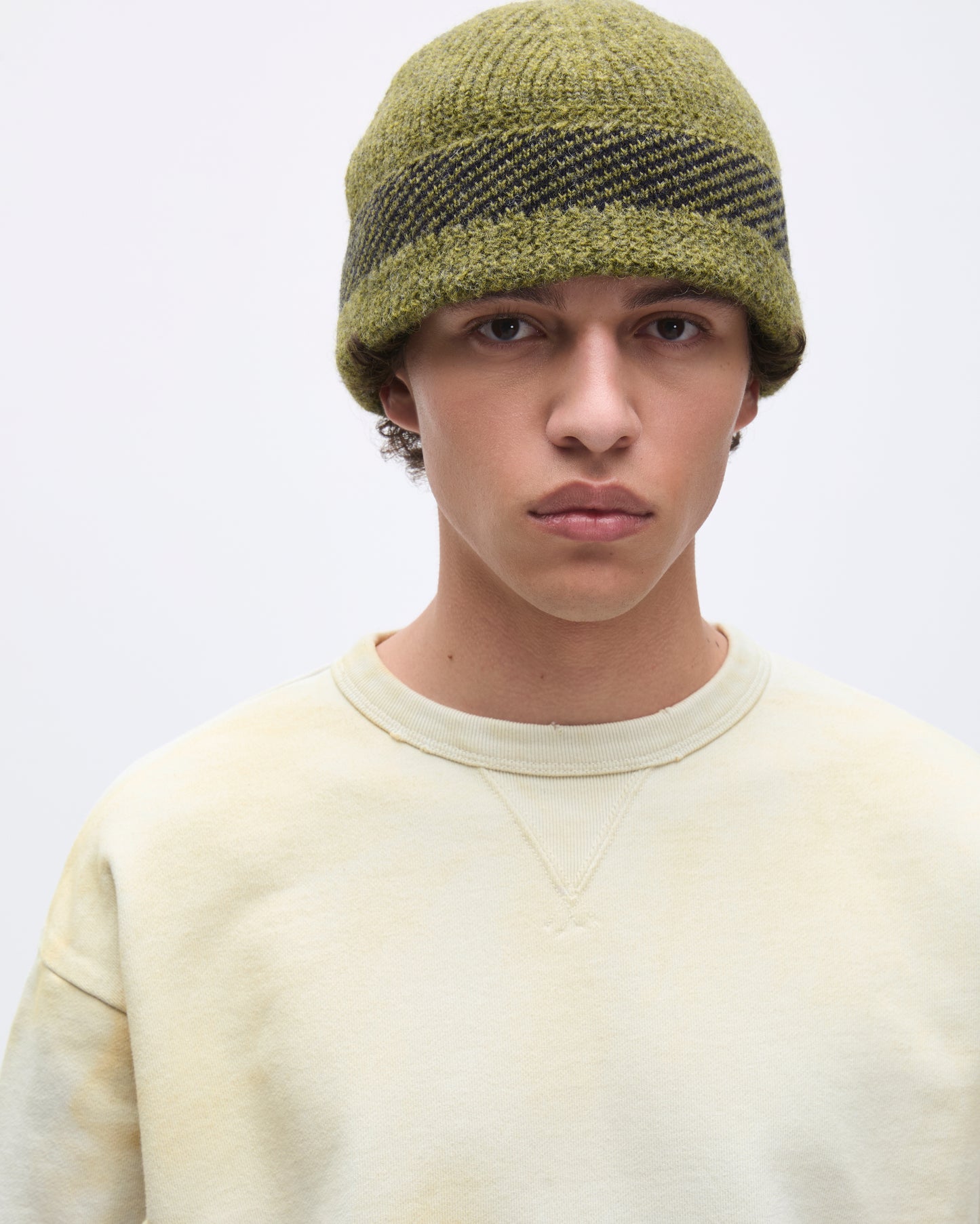 Mod Knit Hat Olive