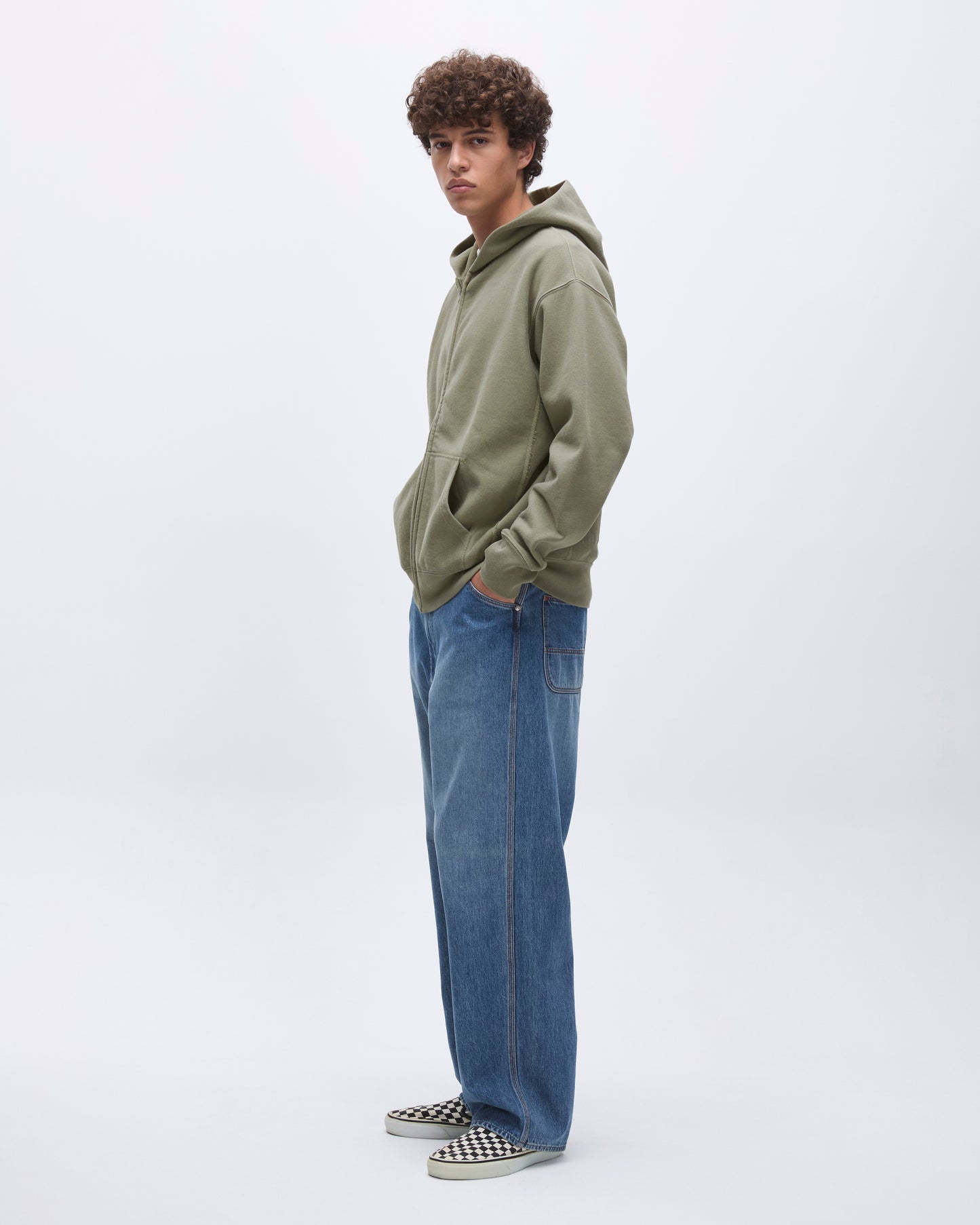 Original Full Zip Hoodie Olive