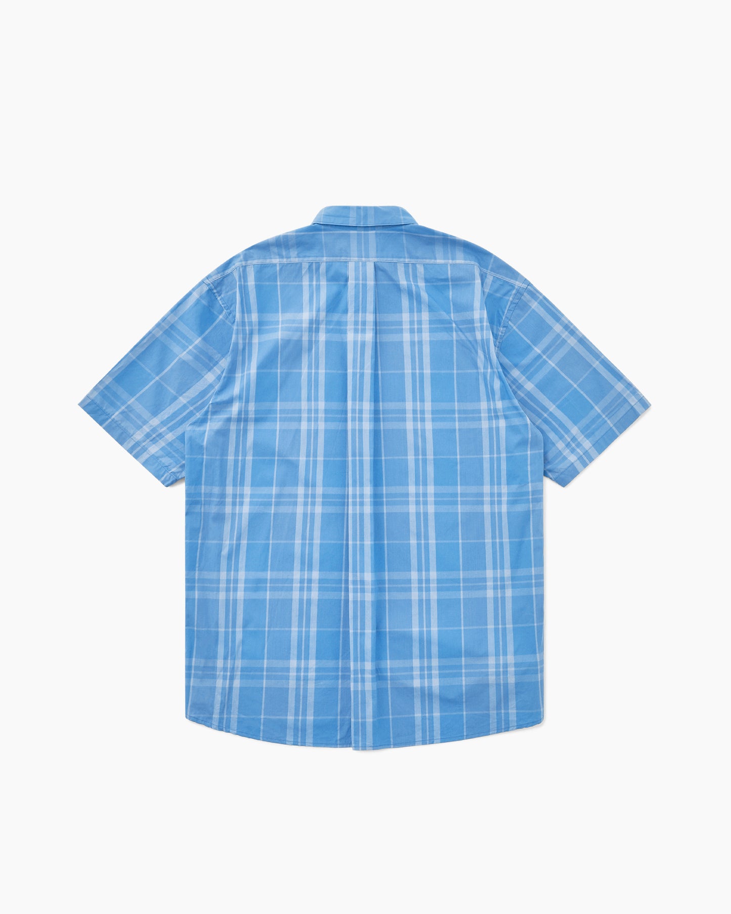 Stranger S/S Shirt Madras Check Sax Blue