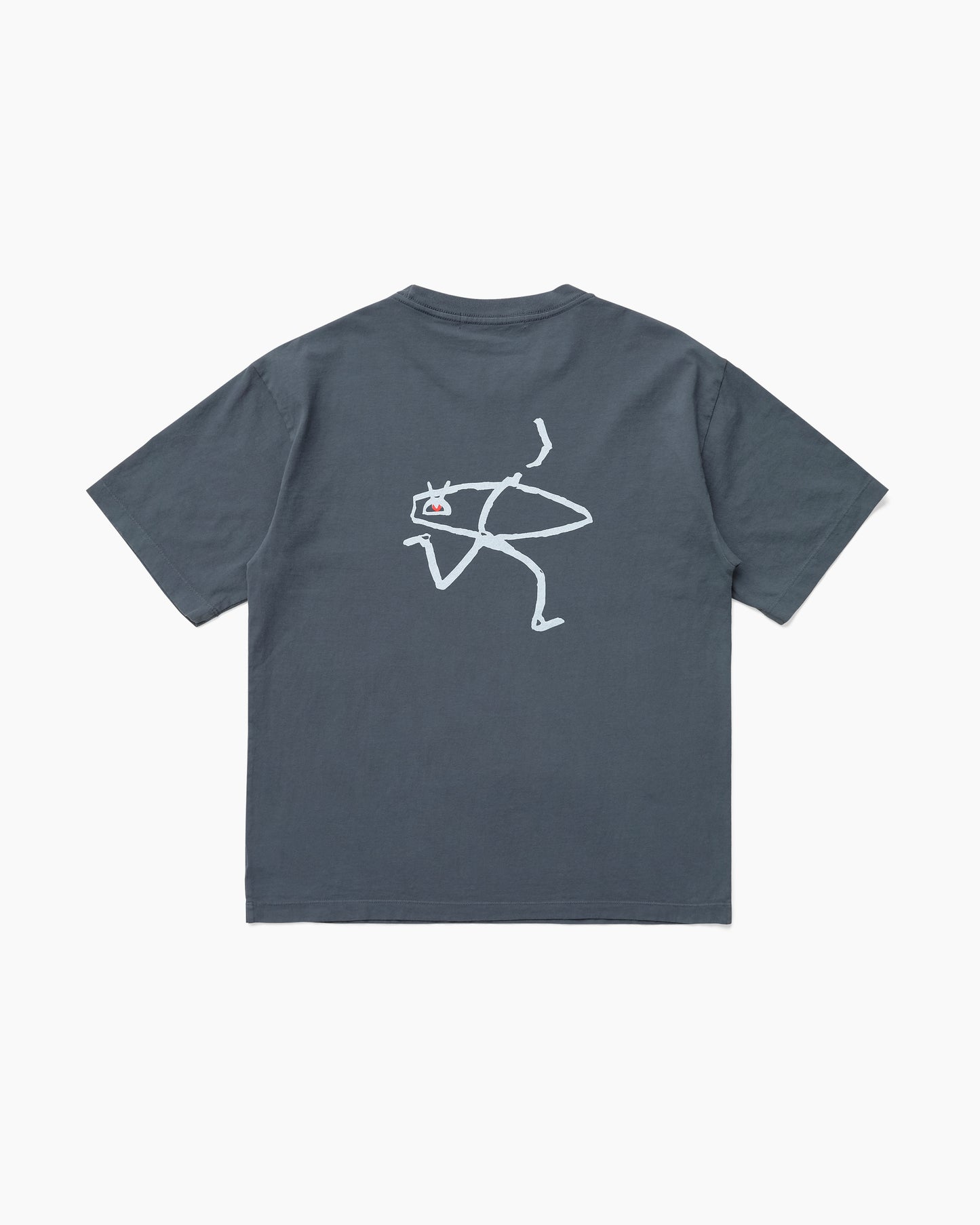California Cotton Tee Wave Runner Warm Blue