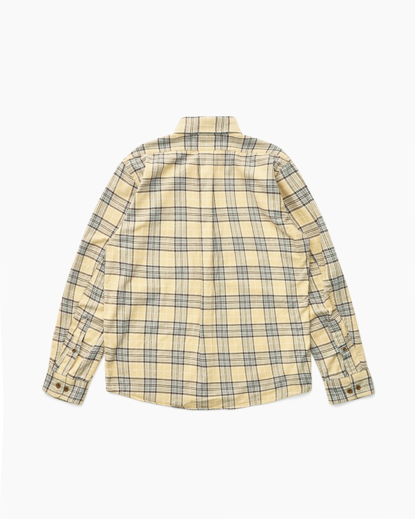Khakis nonnative DWELLER B.D. SHIRT COTTON FLANNEL TARTAN CHECK Beige