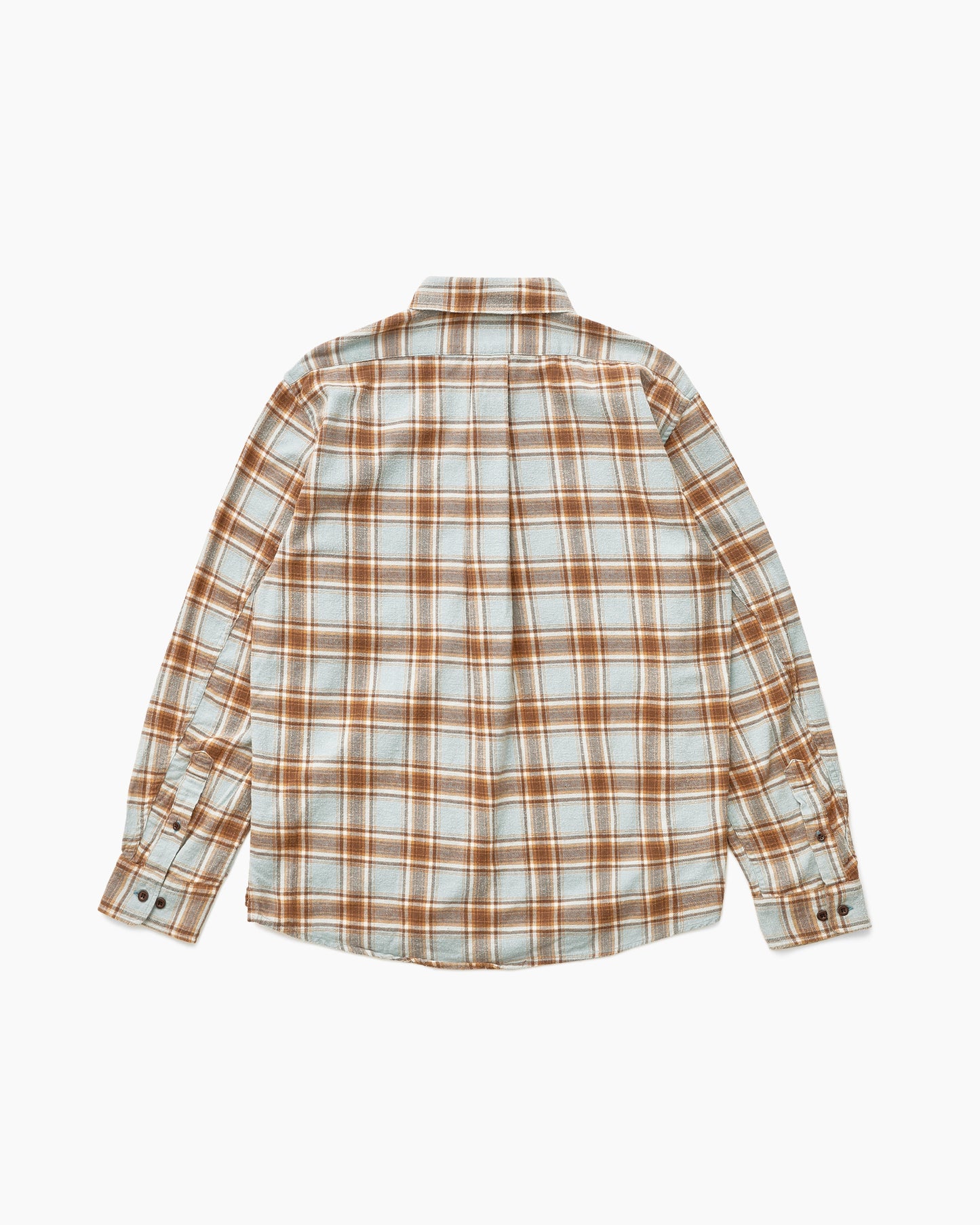 Khakis nonnative DWELLER B.D. SHIRT COTTON FLANNEL TARTAN CHECK Blue