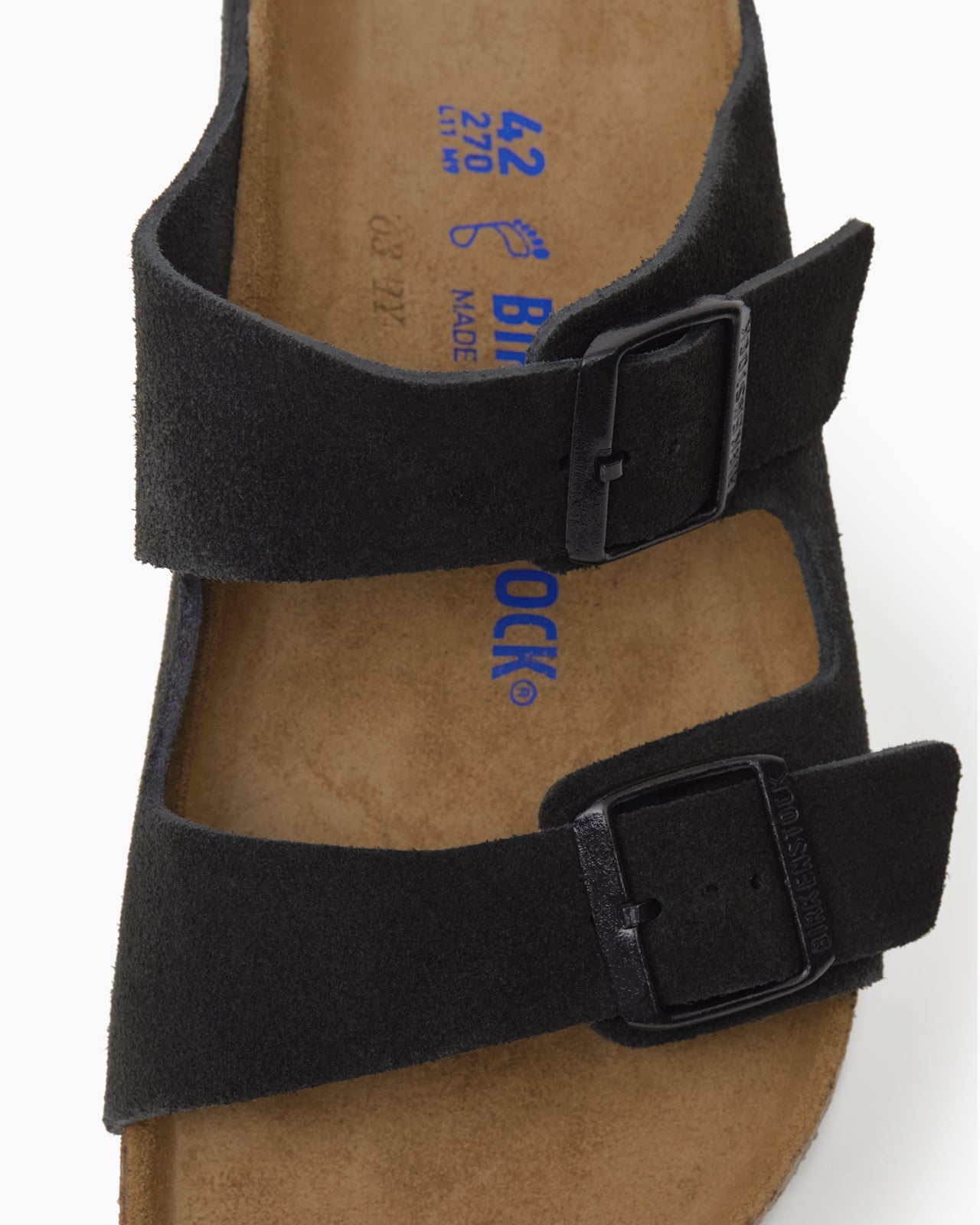Arizona Soft Footbed Suede Black