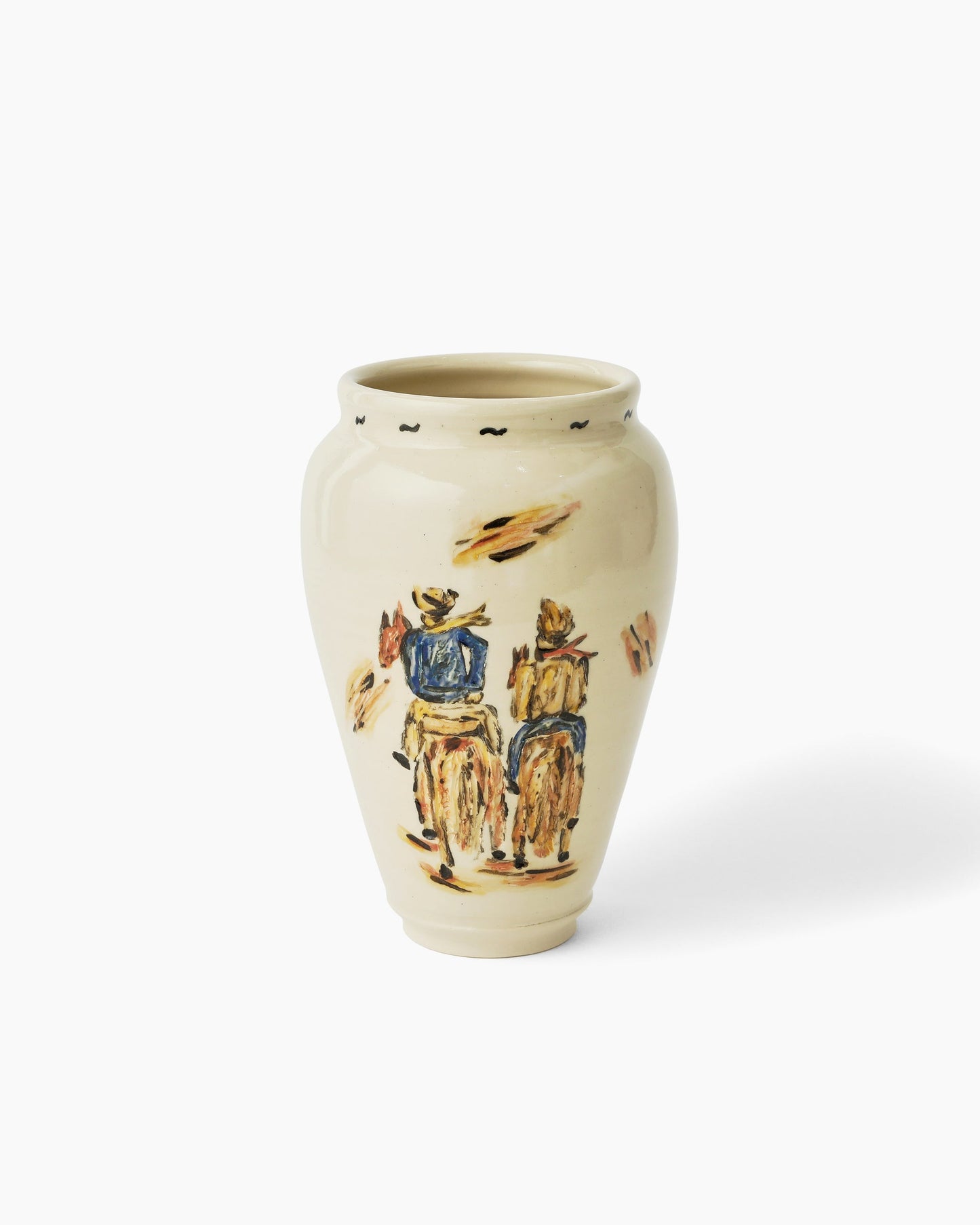 Two Riders Vase