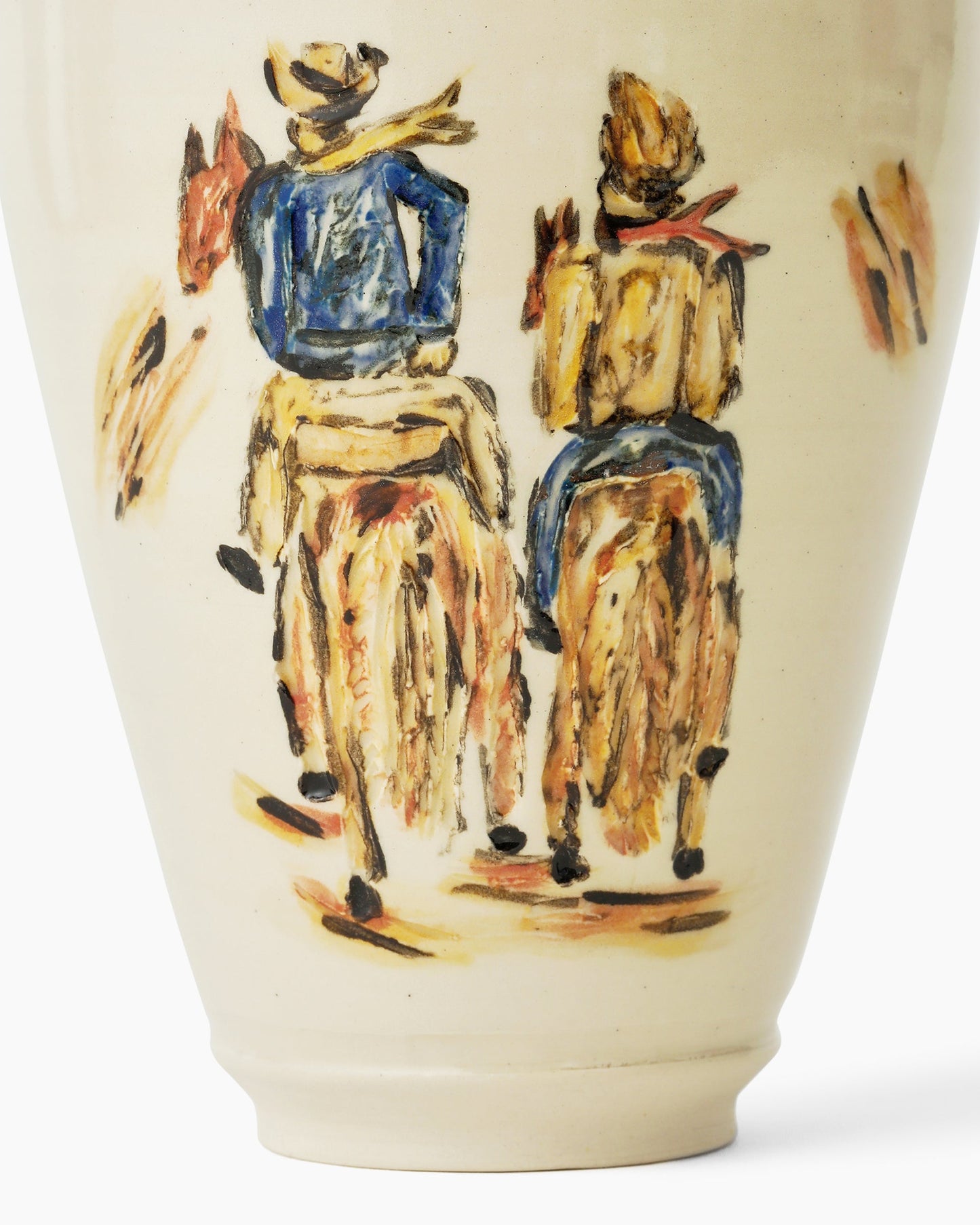 Two Riders Vase