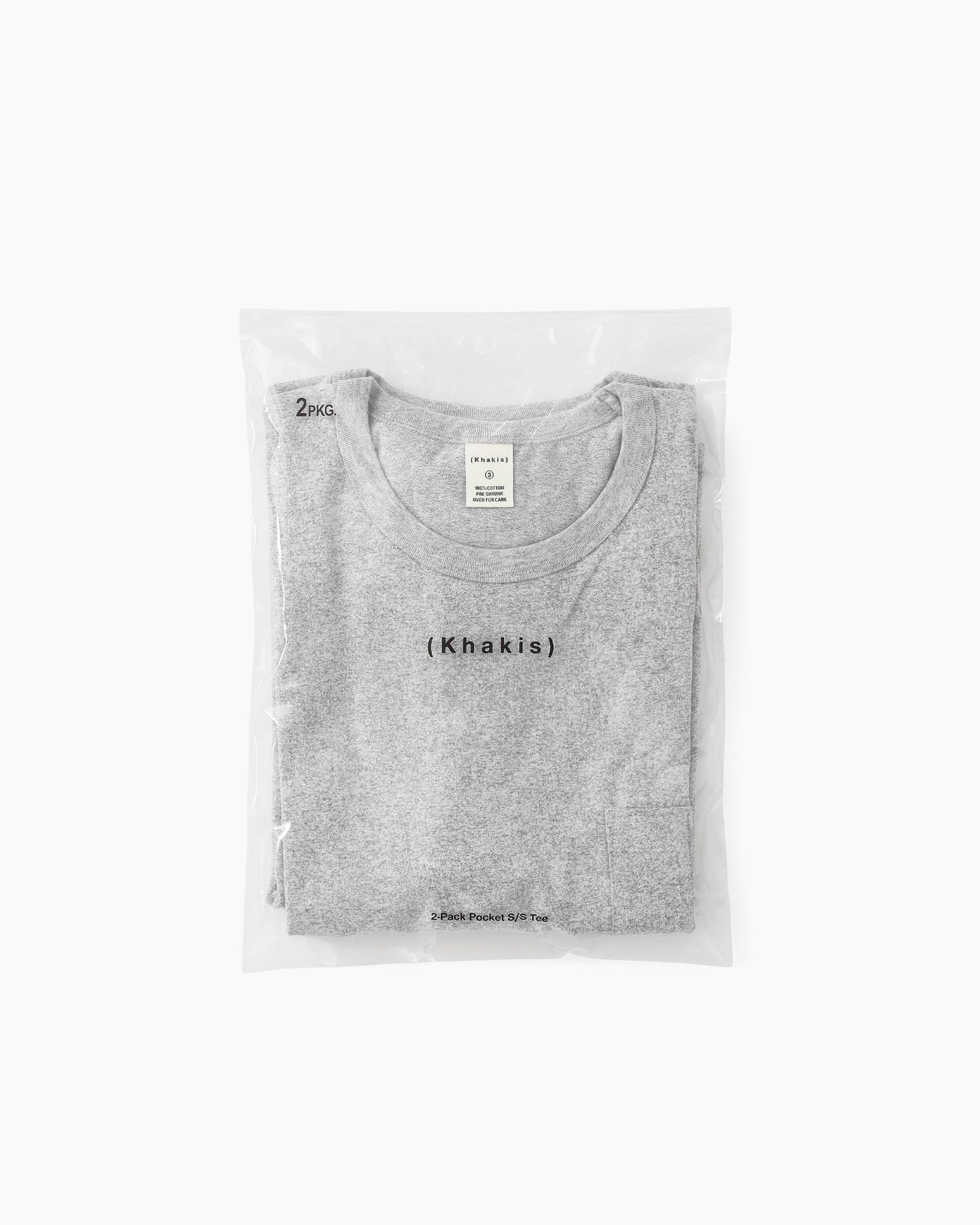 2-Pack Pocket S/S Tee Heather Grey