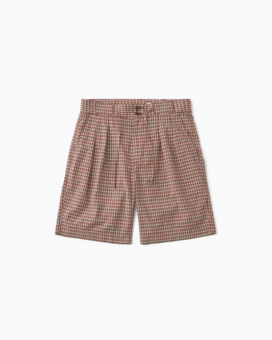 Check Tyler Short Burgundy