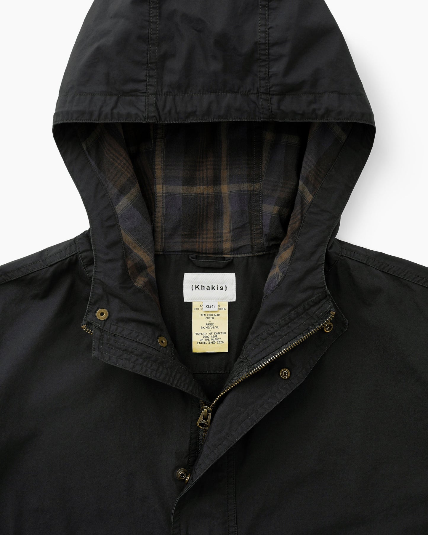 Cotton Smock Anorak Black