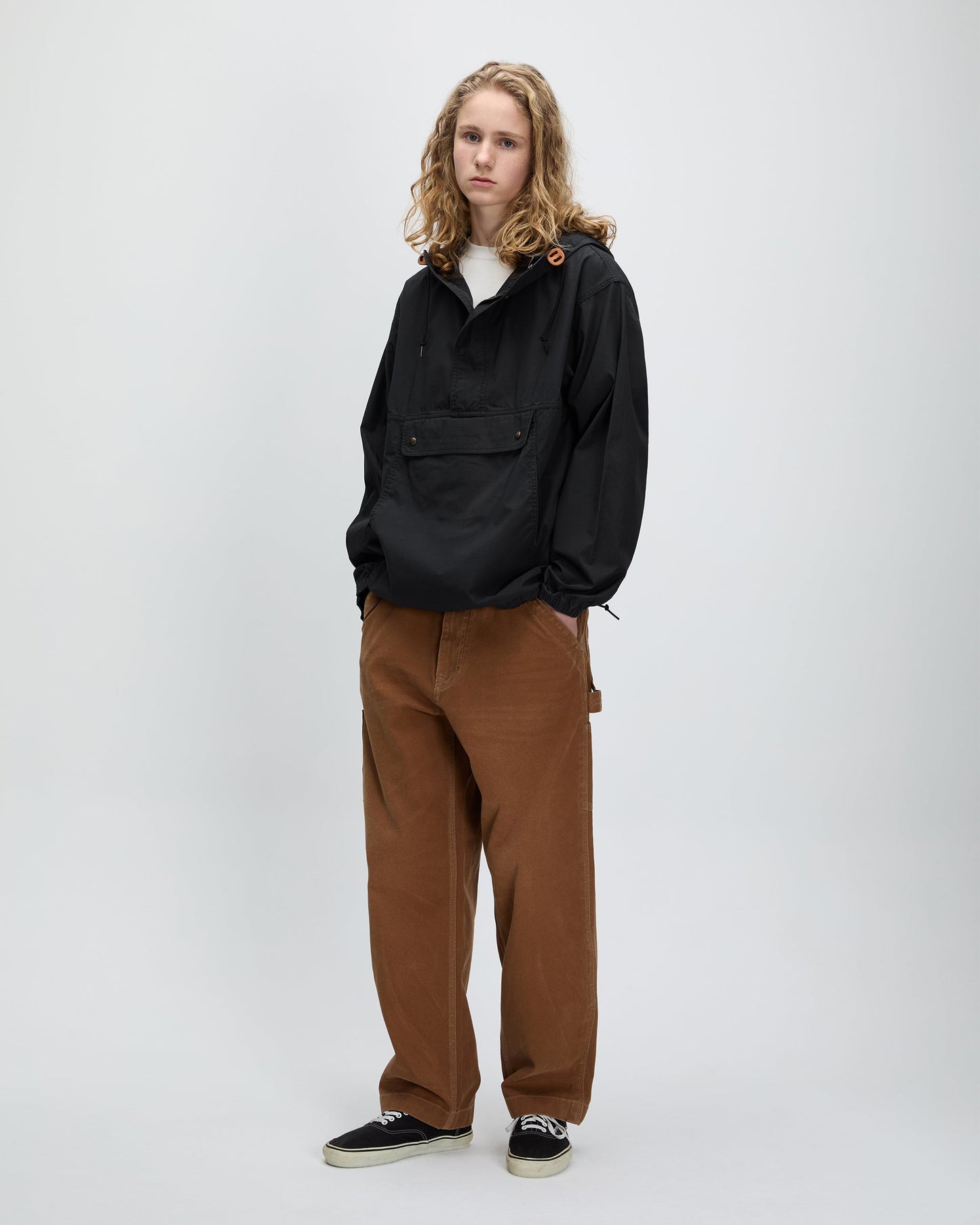 Cotton Smock Anorak Black
