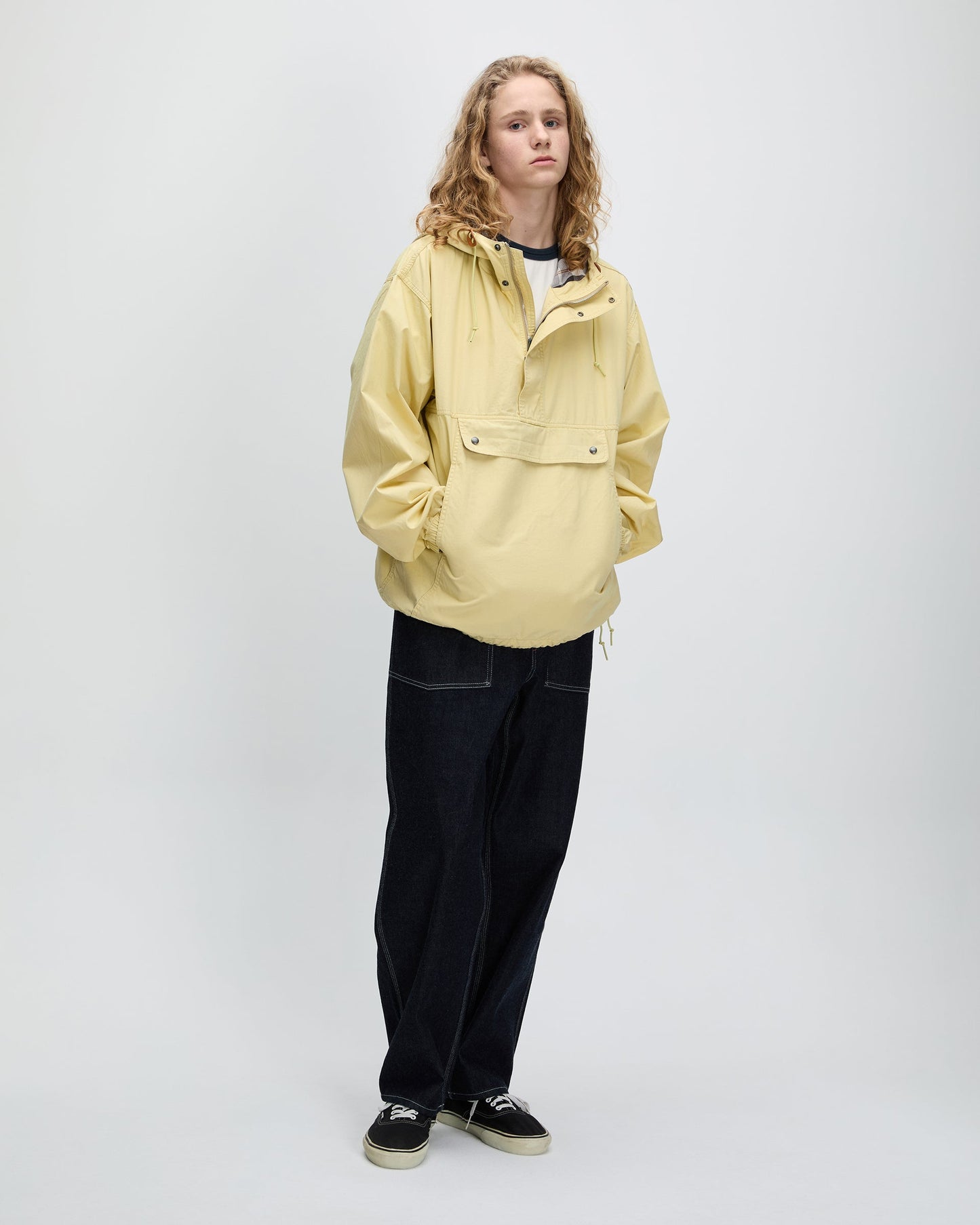 Cotton Smock Anorak Pale Yellow