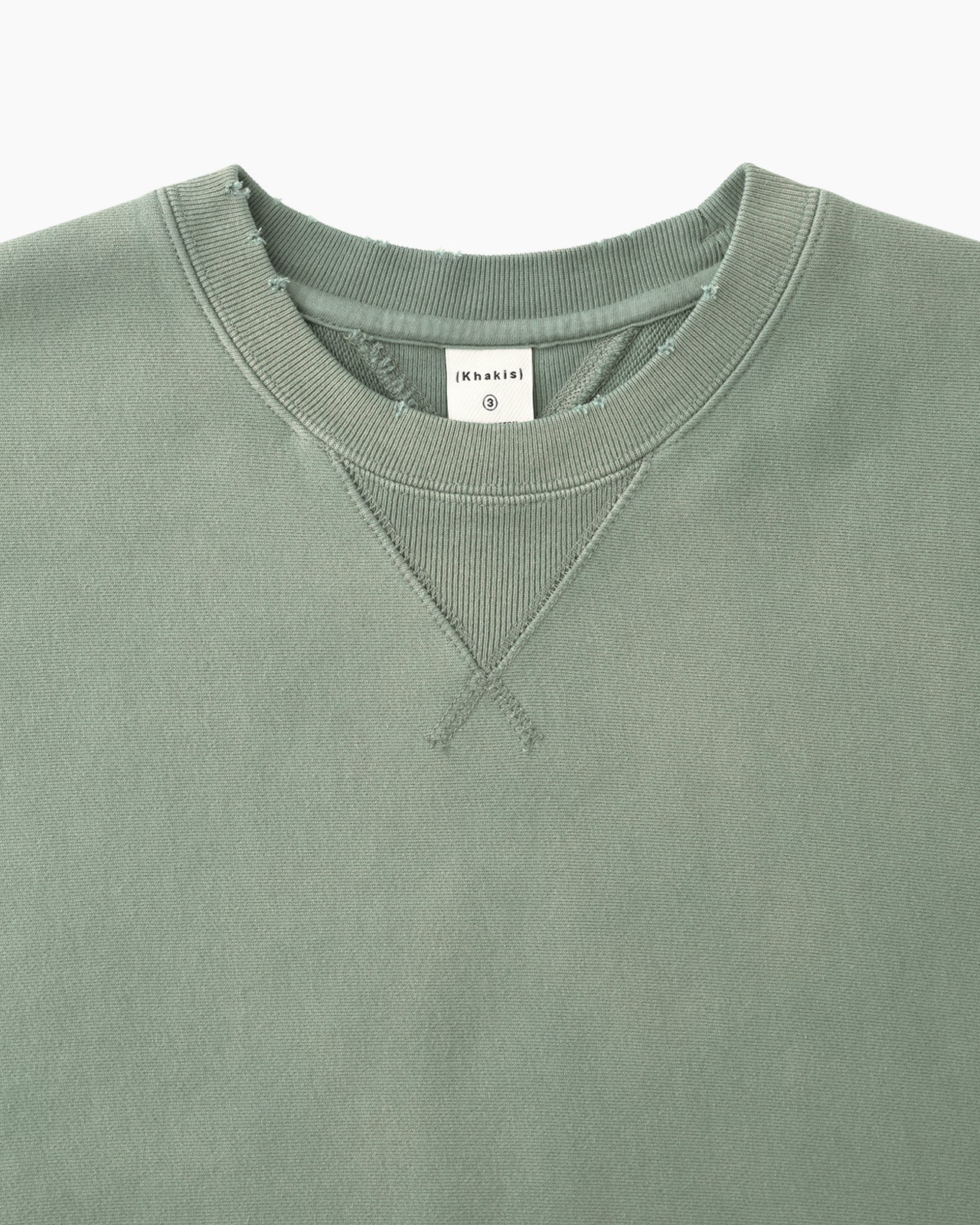 Distressed S/S Crewneck Grey