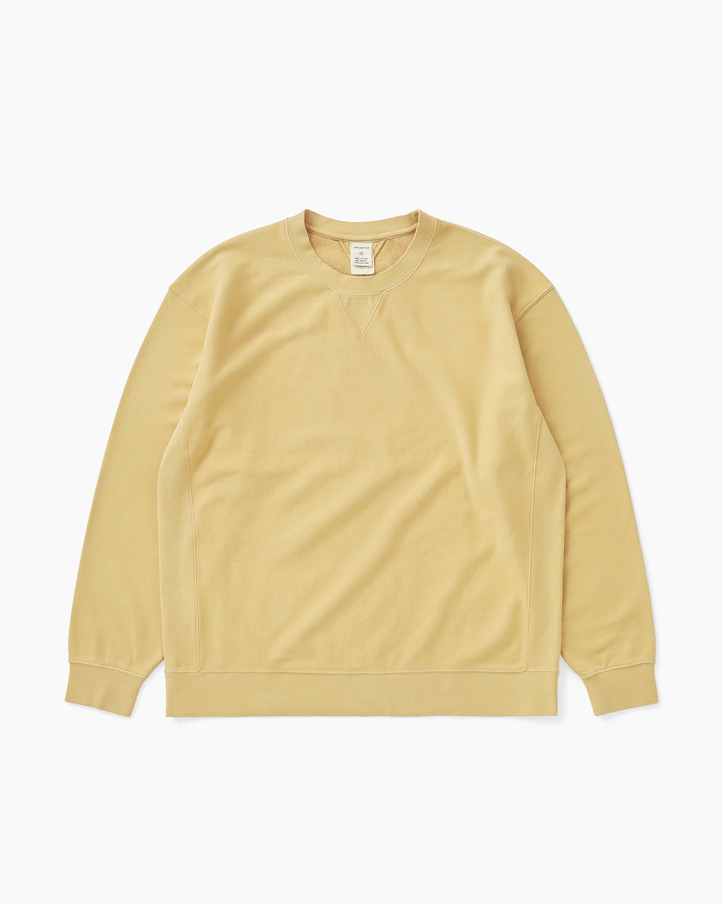 Dyed Stock Crewneck Pale Yellow