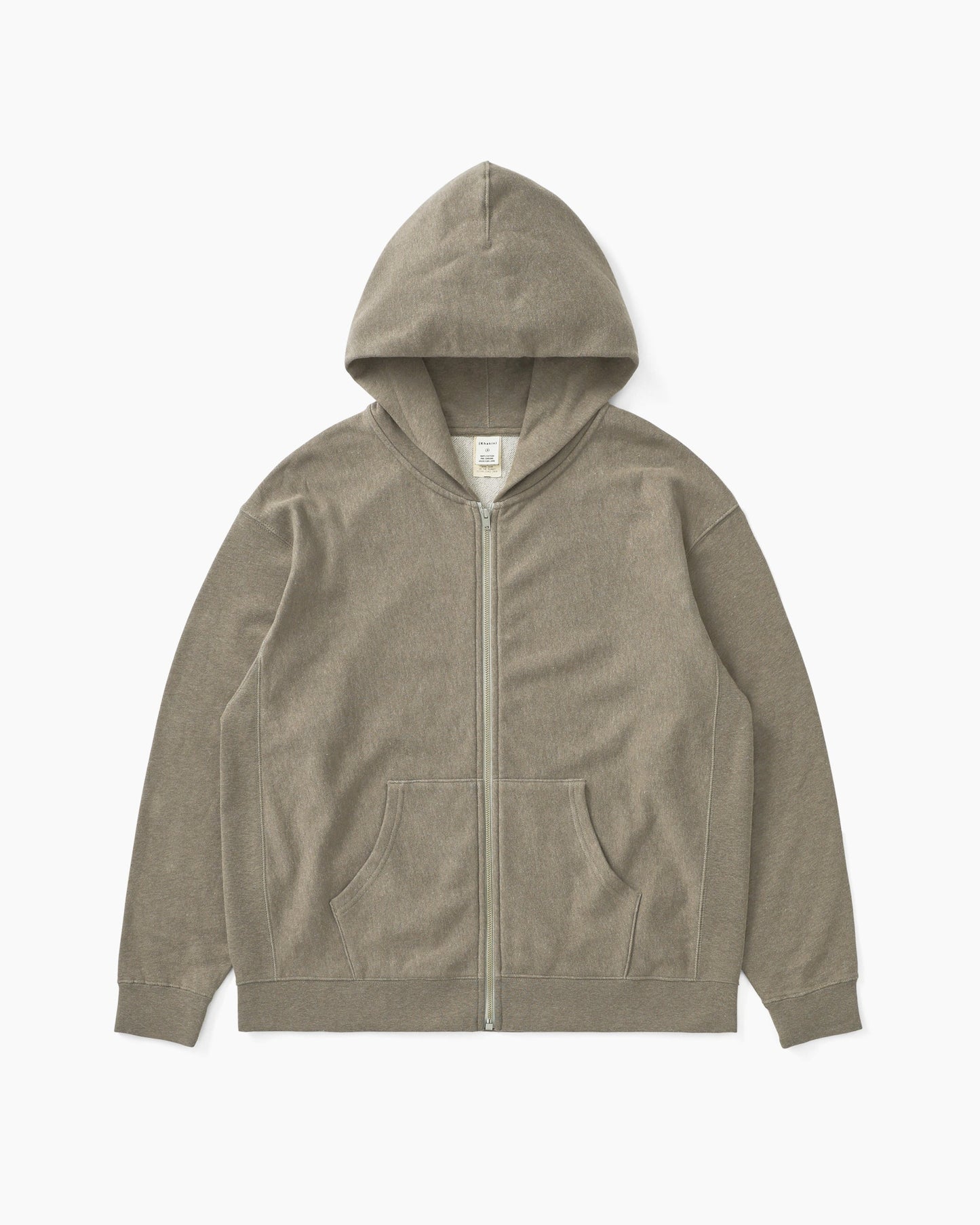 Heather Full Zip Hoodie Sage