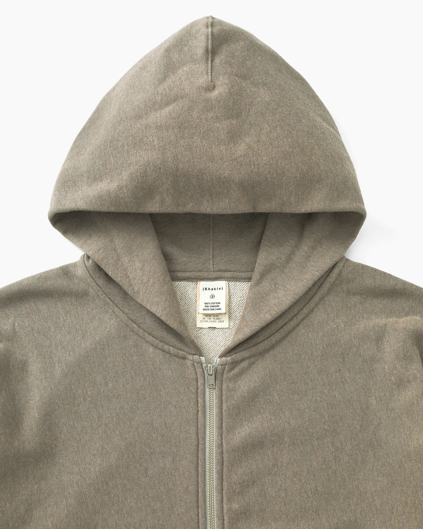 Heather Full Zip Hoodie Sage