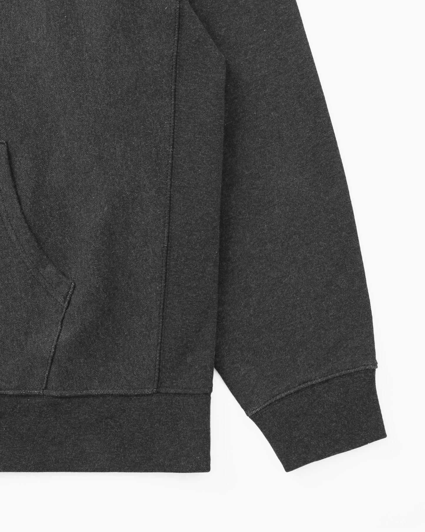 Heather Stock Hoodie Black