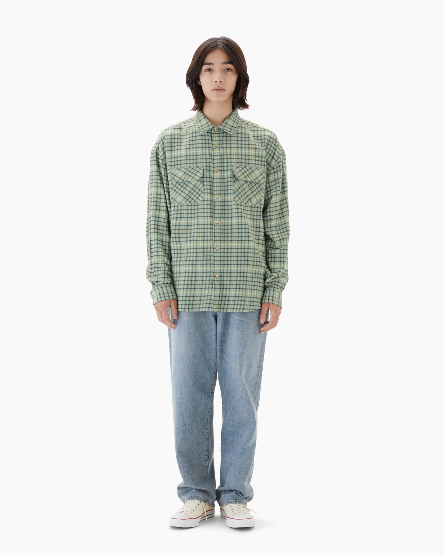 House Check Shirt Green