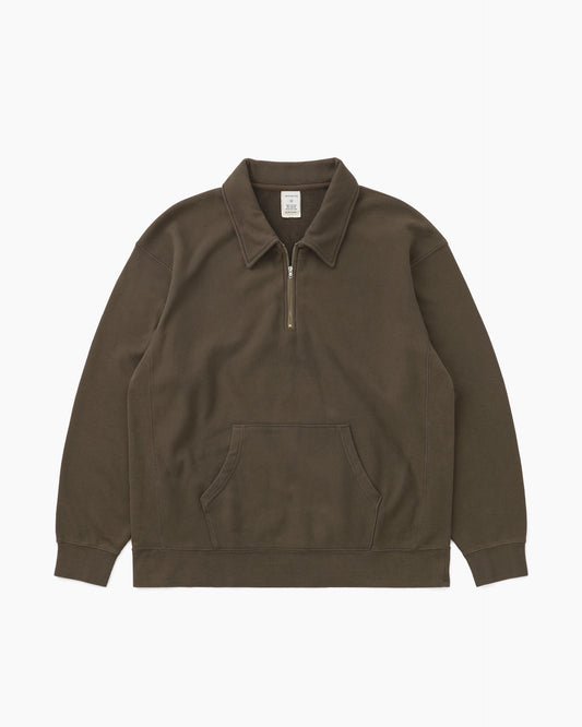 Quarter Zip Pullover Brown
