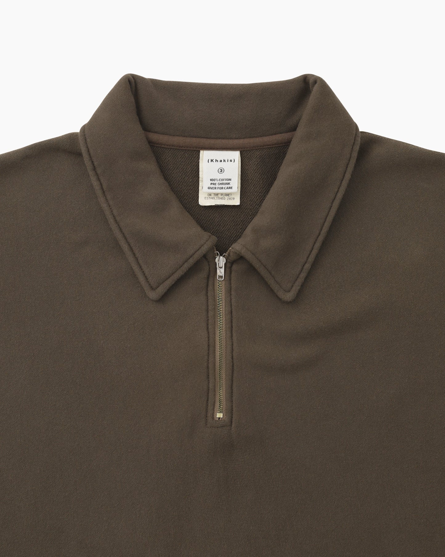 Quarter Zip Pullover Brown