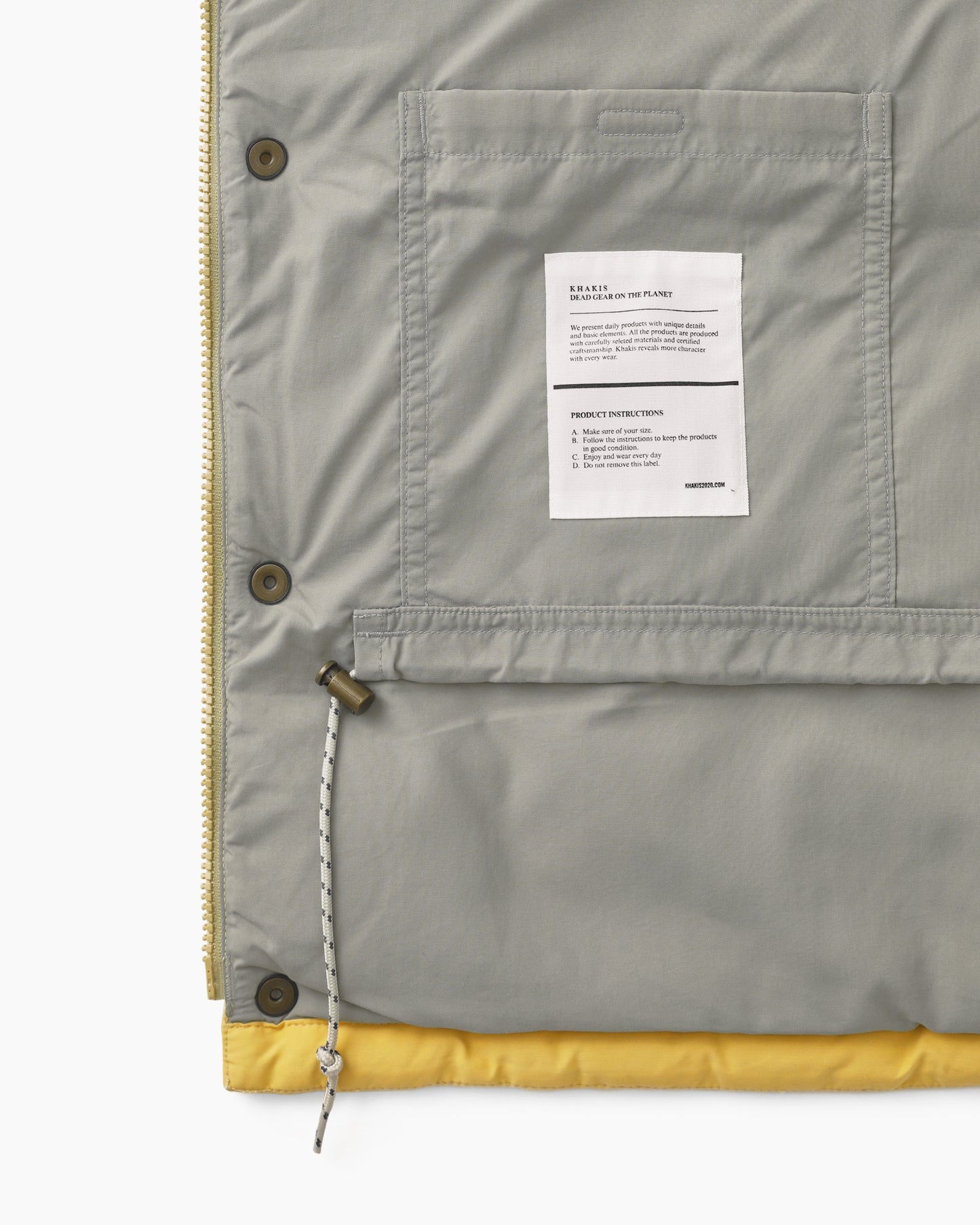 Trail Down Vest Pale Yellow