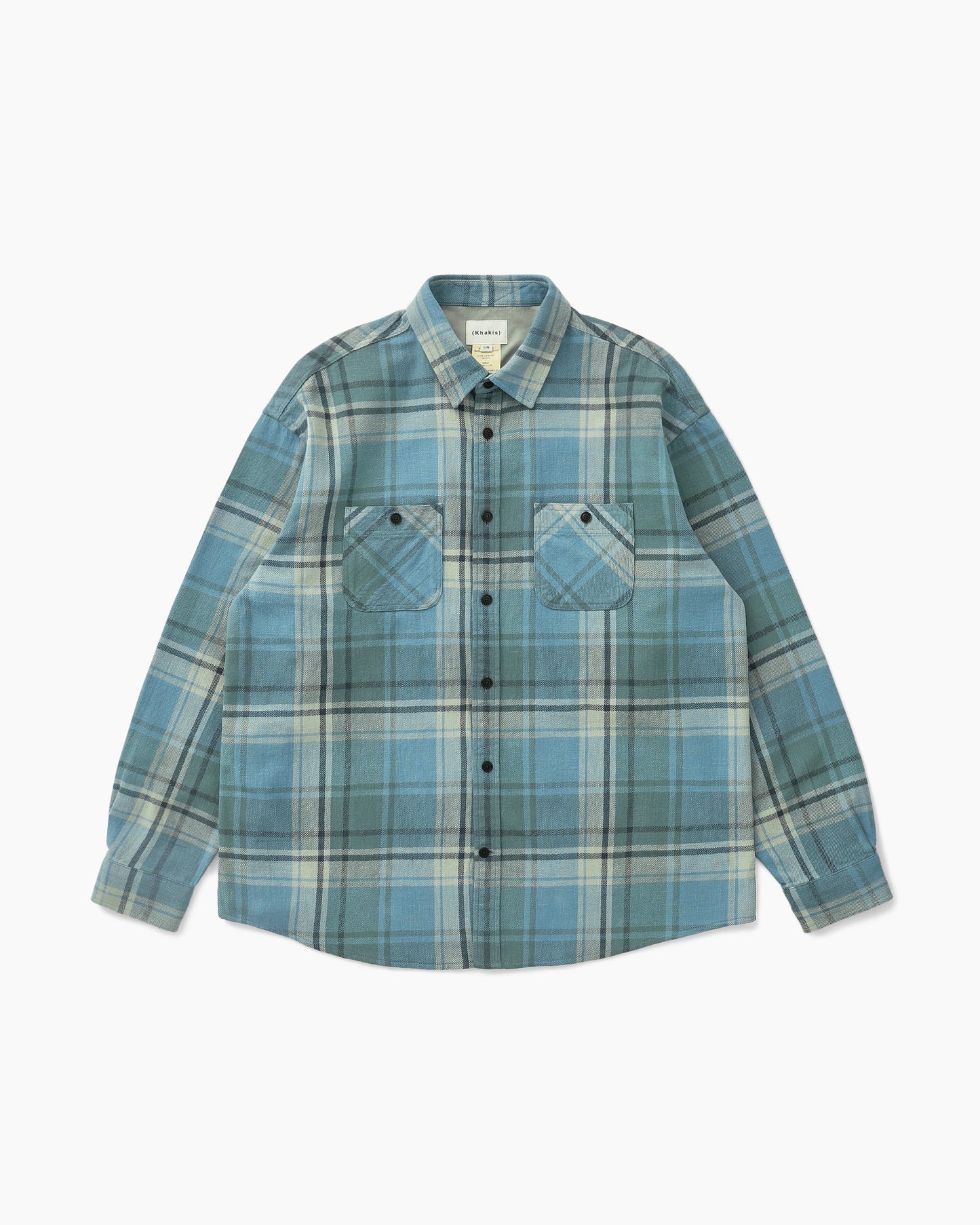 Trucker Plaid Shirt Deep Blue