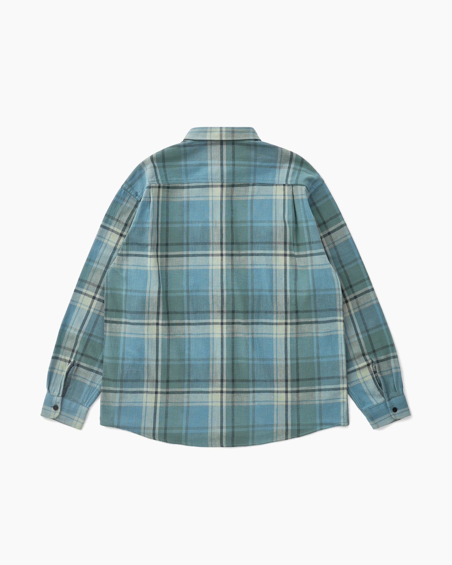 Trucker Plaid Shirt Deep Blue