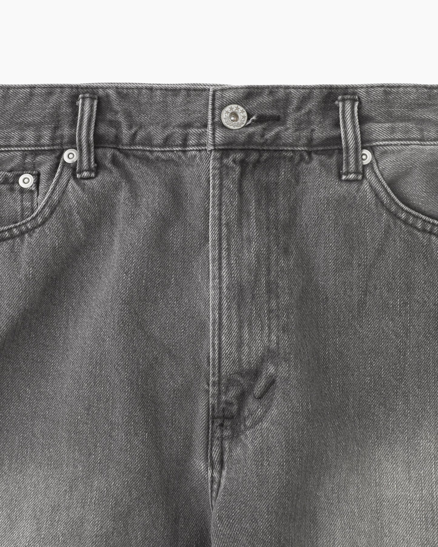 Washed Denim Short Light Grey
