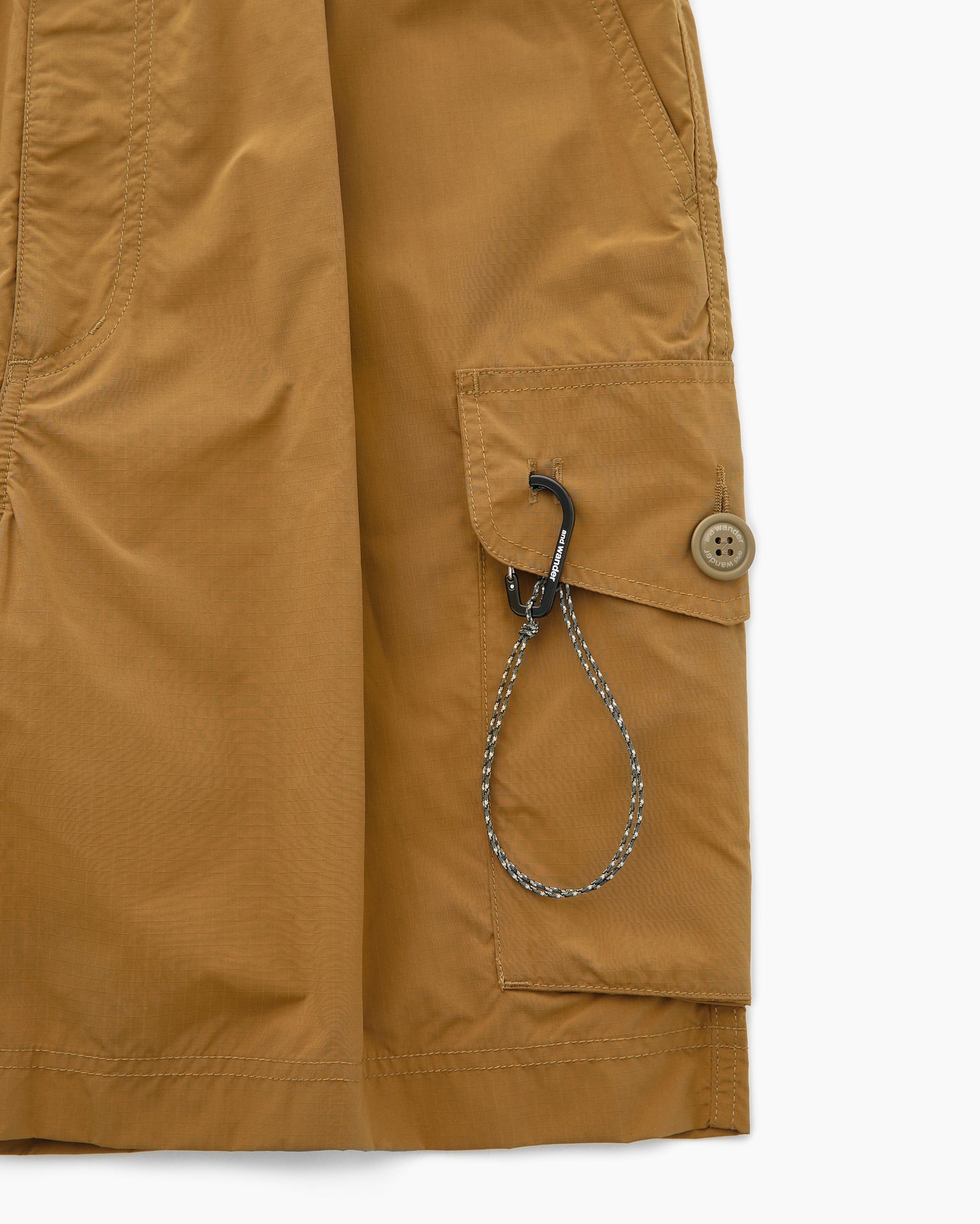 Oversized Cargo Short Pants Light Brown