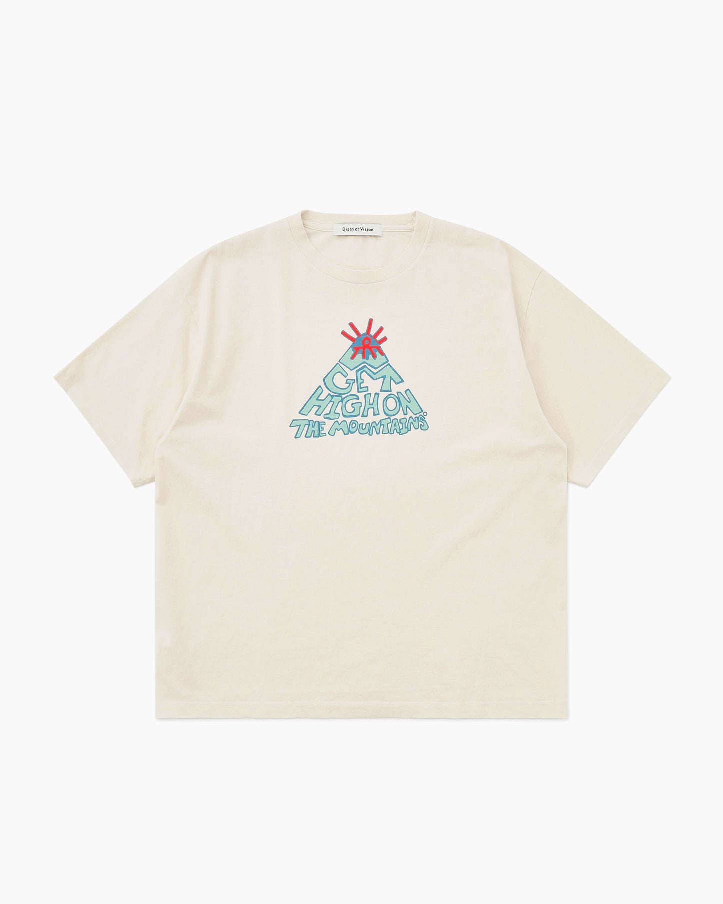 California Cotton Tee Mountains White