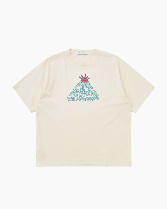 California Cotton Tee Mountains White