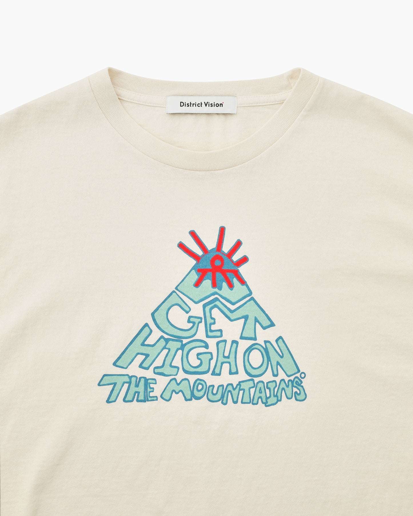 California Cotton Tee Mountains White