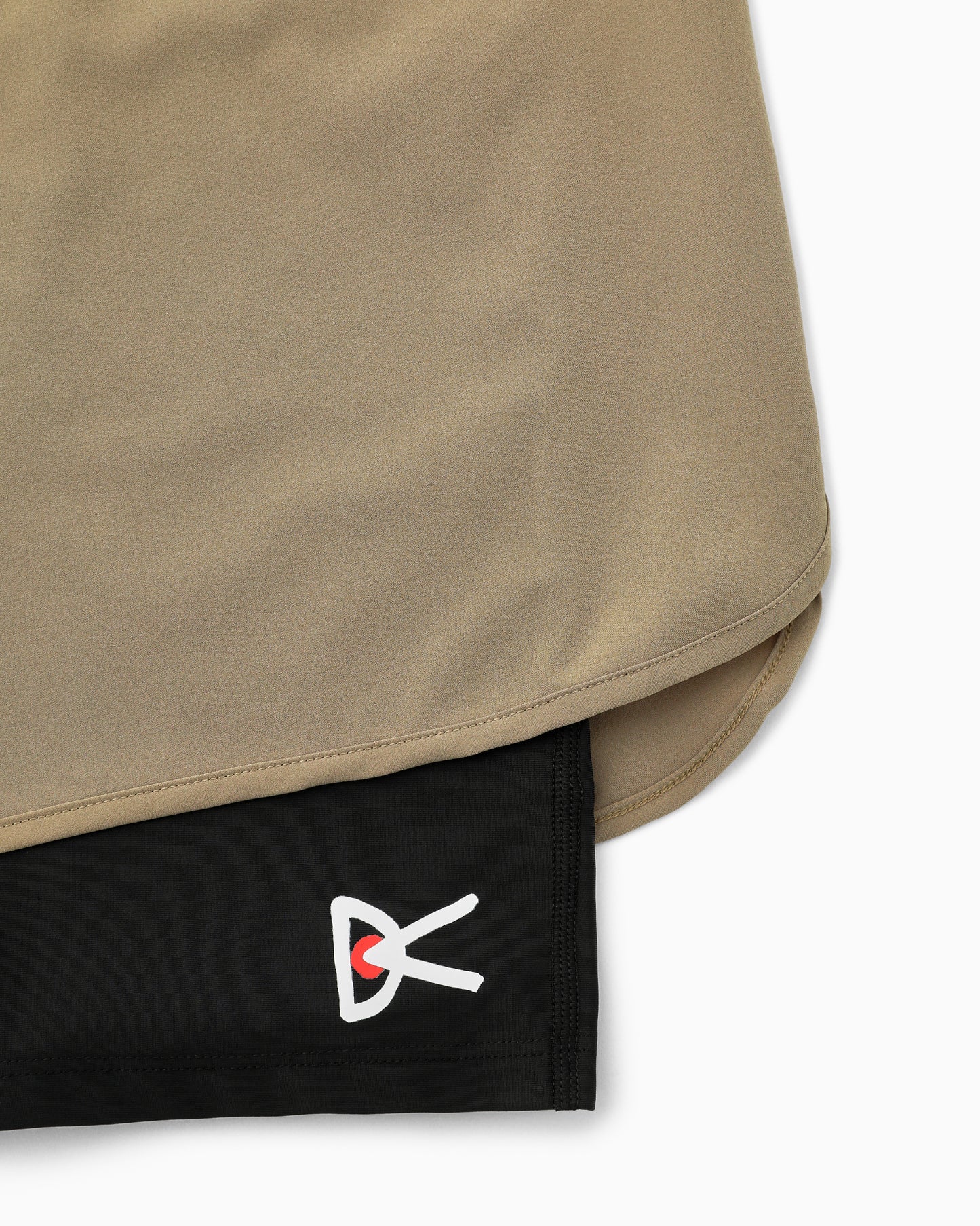 Layered Pocketed Trail Shorts Morel/Black
