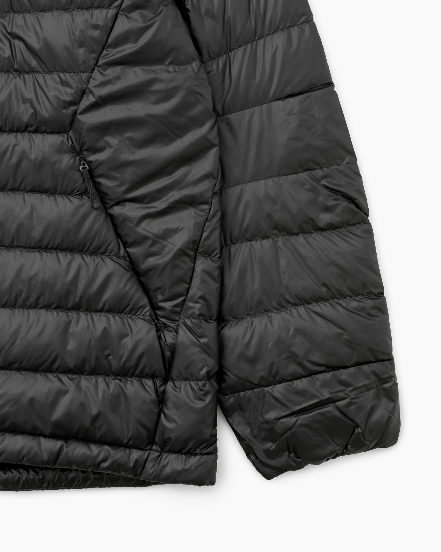 1000FP Sputtering Hooded Down Jacket Black