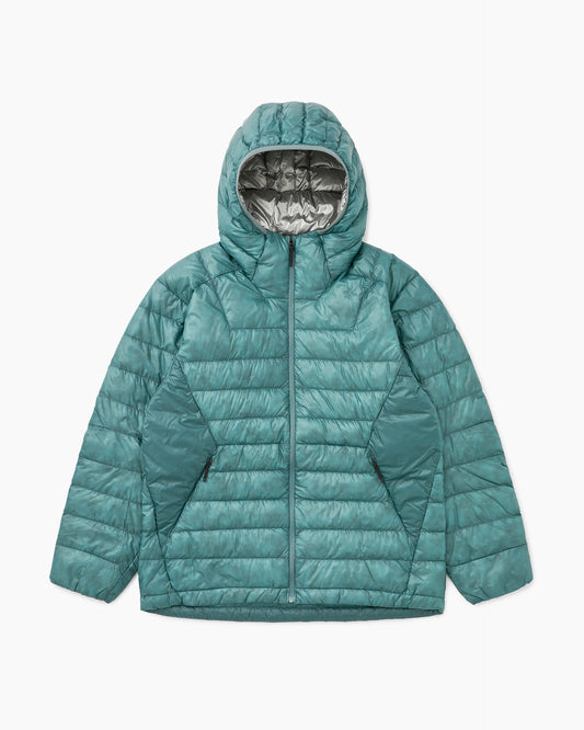 1000FP Sputtering Hooded Down Jacket Moss Agate