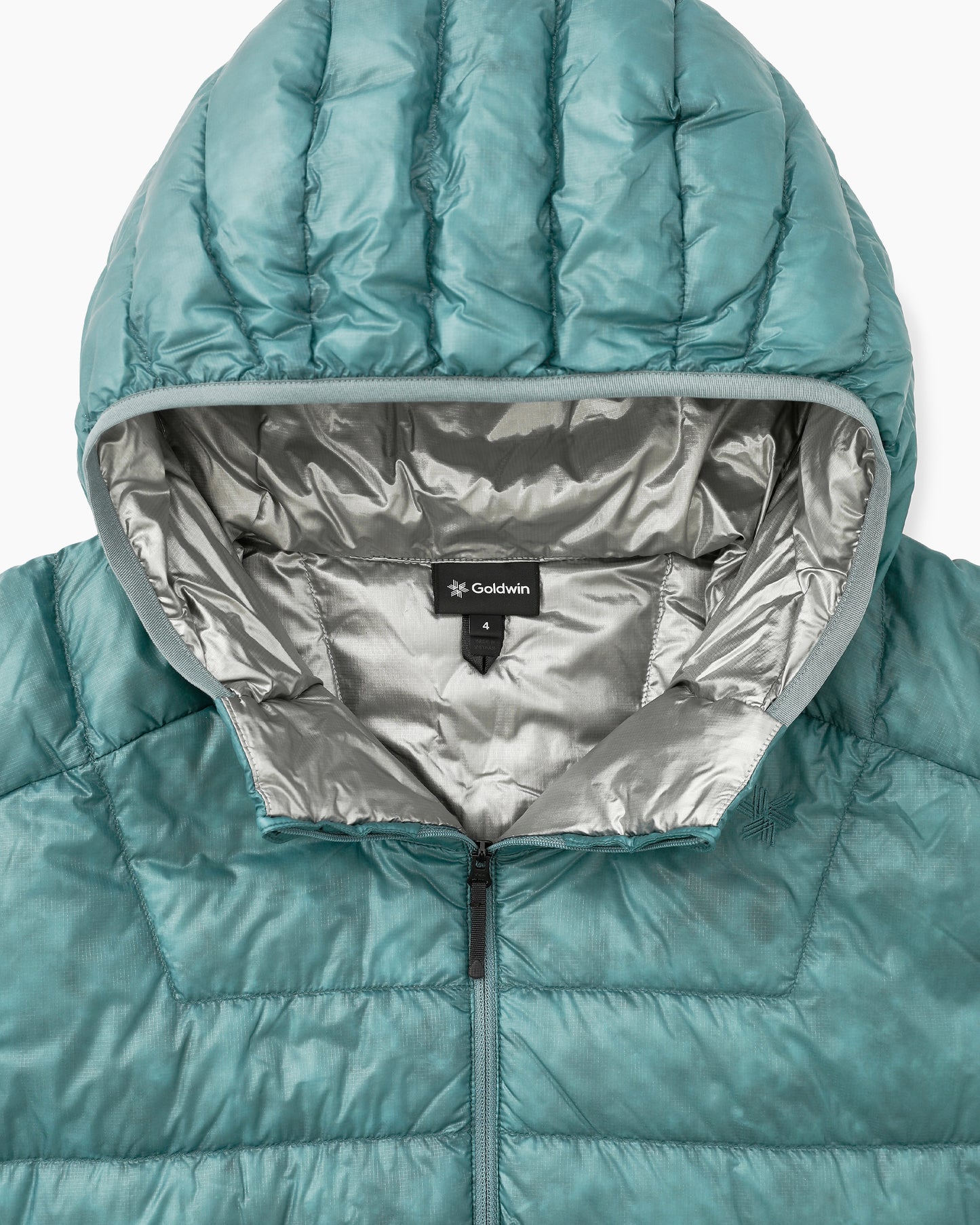 1000FP Sputtering Hooded Down Jacket Moss Agate