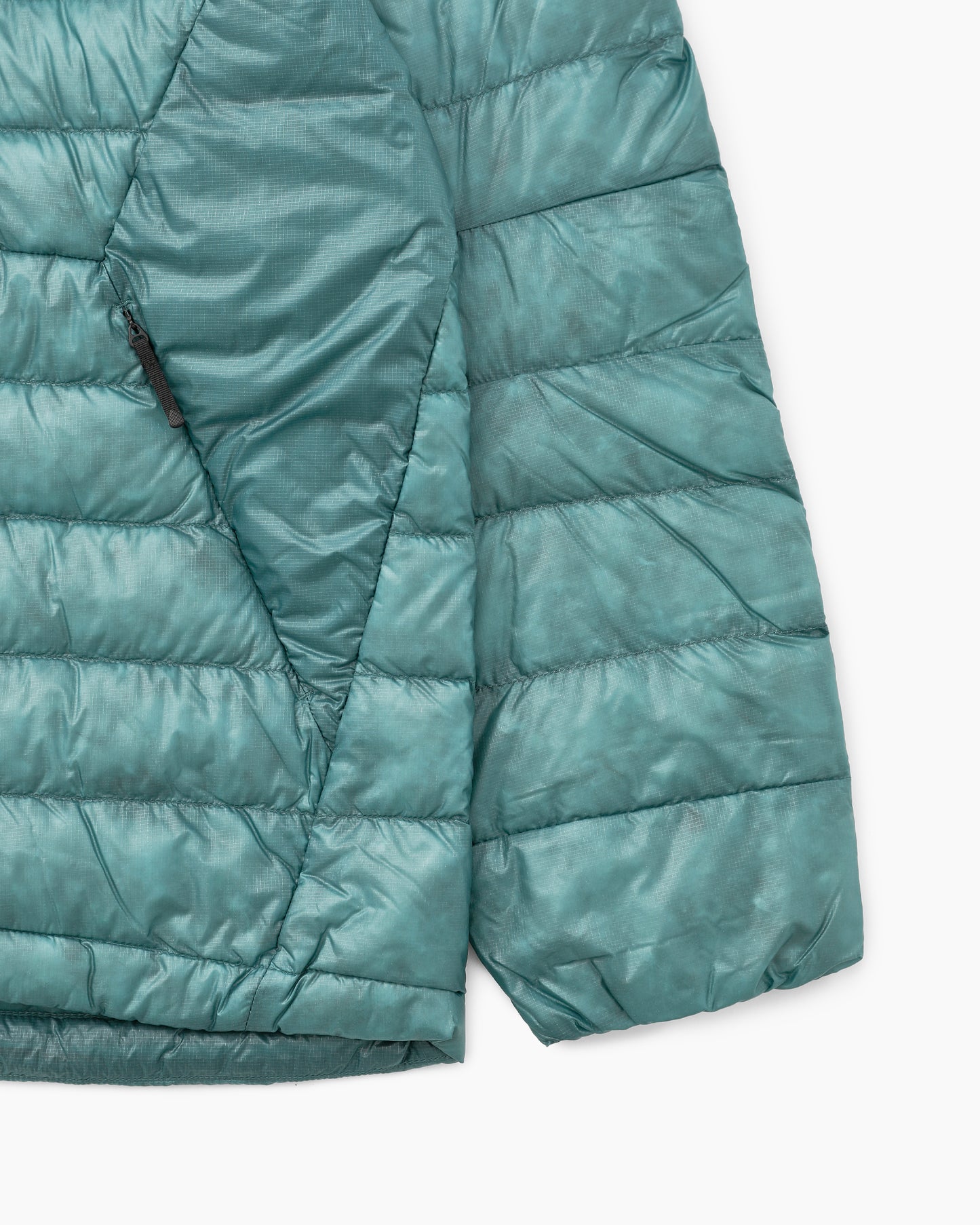 1000FP Sputtering Hooded Down Jacket Moss Agate
