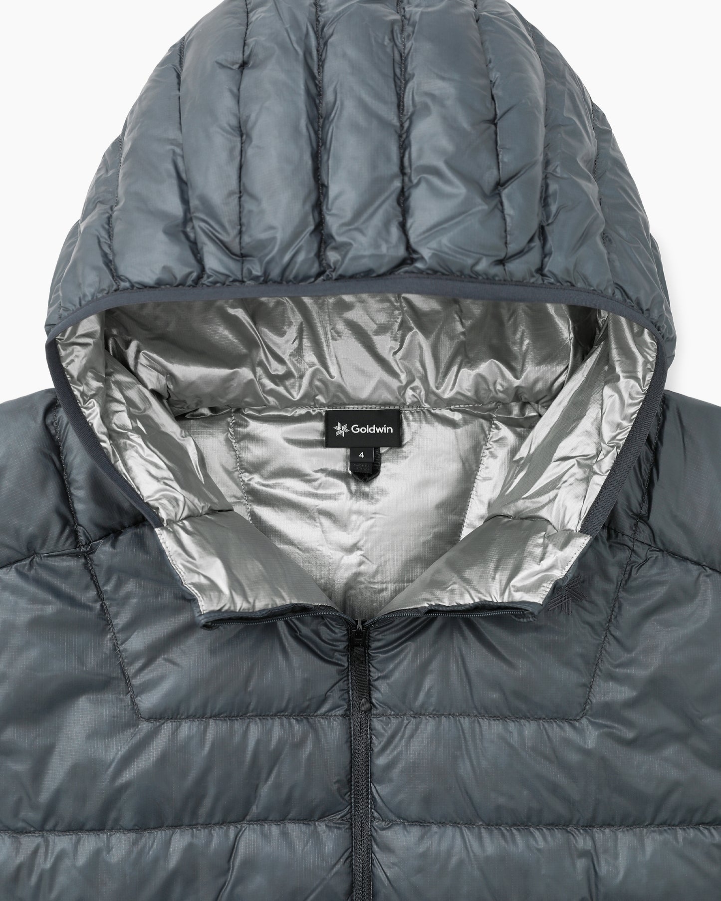 1000FP Sputtering Hooded Down Jacket Wolf Gray