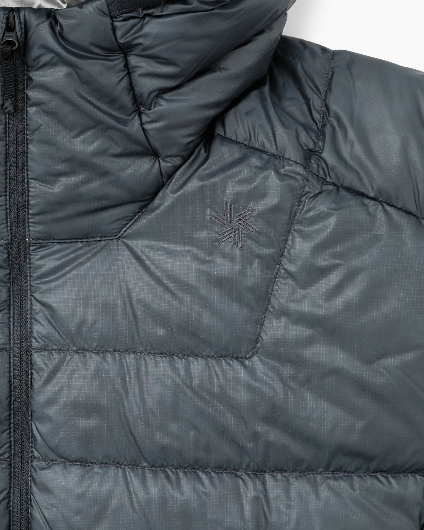 1000FP Sputtering Hooded Down Jacket Wolf Gray
