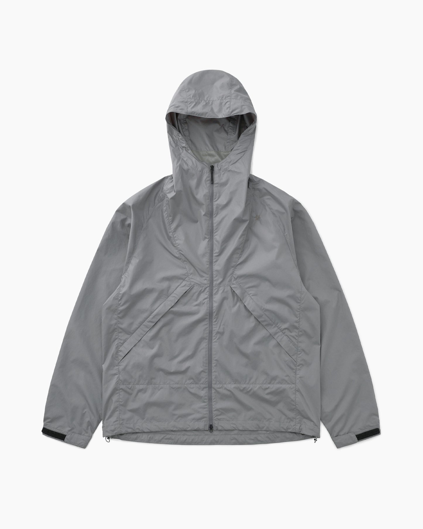 Rip-stop Hooded Jacket Metallic Gray