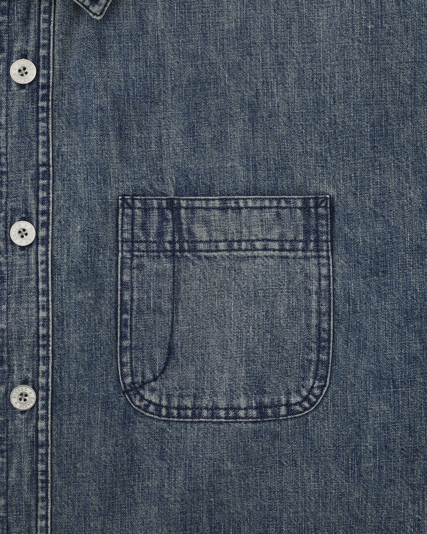 2P Denim S/S Shirt Dark Blue