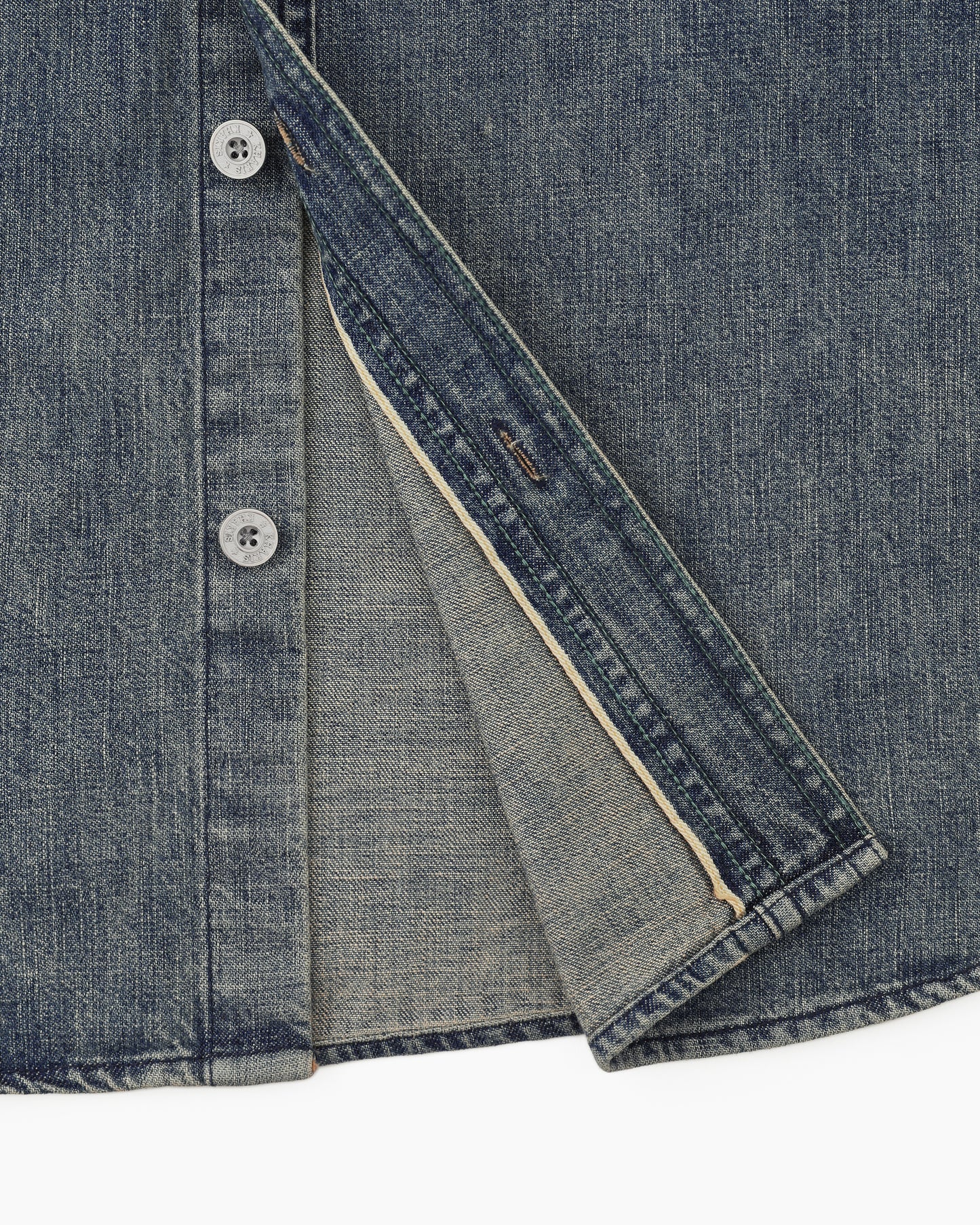 2P Denim S/S Shirt Dark Blue