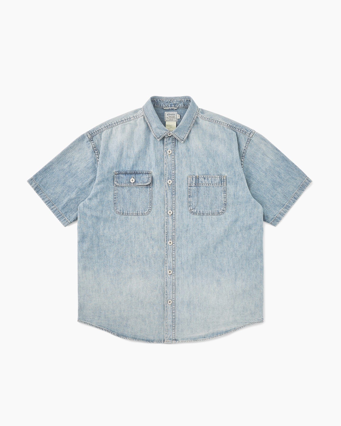 2P Denim S/S Shirt Light Blue