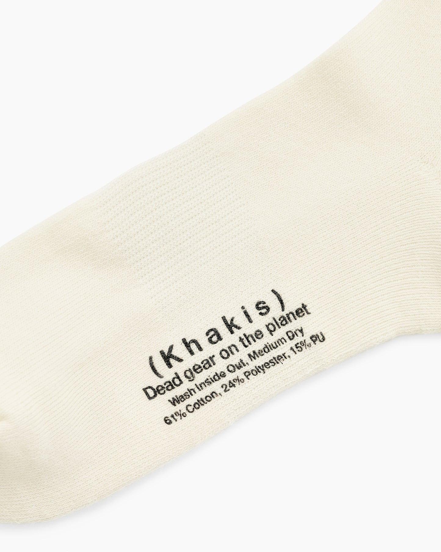 3P Stock Quarter Socks Ivory
